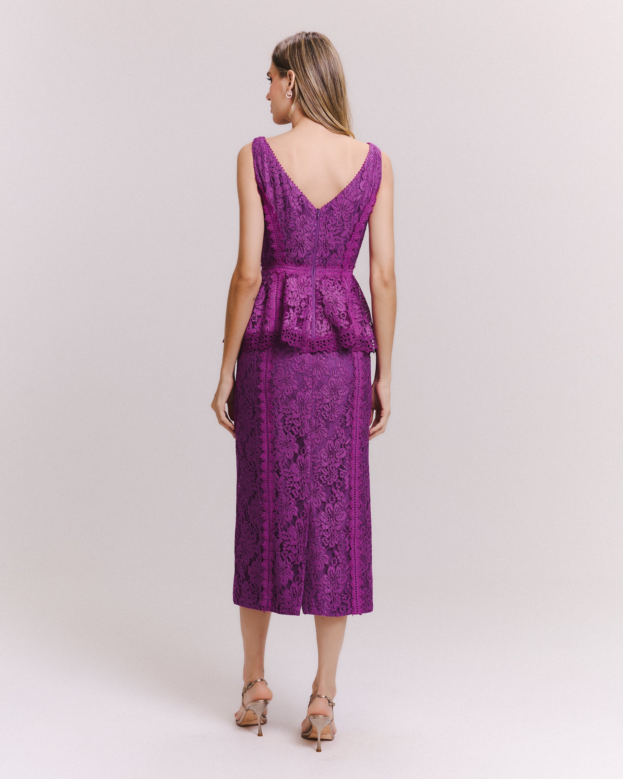 VESTIDO MIDI SABRINA ORQUIDEA