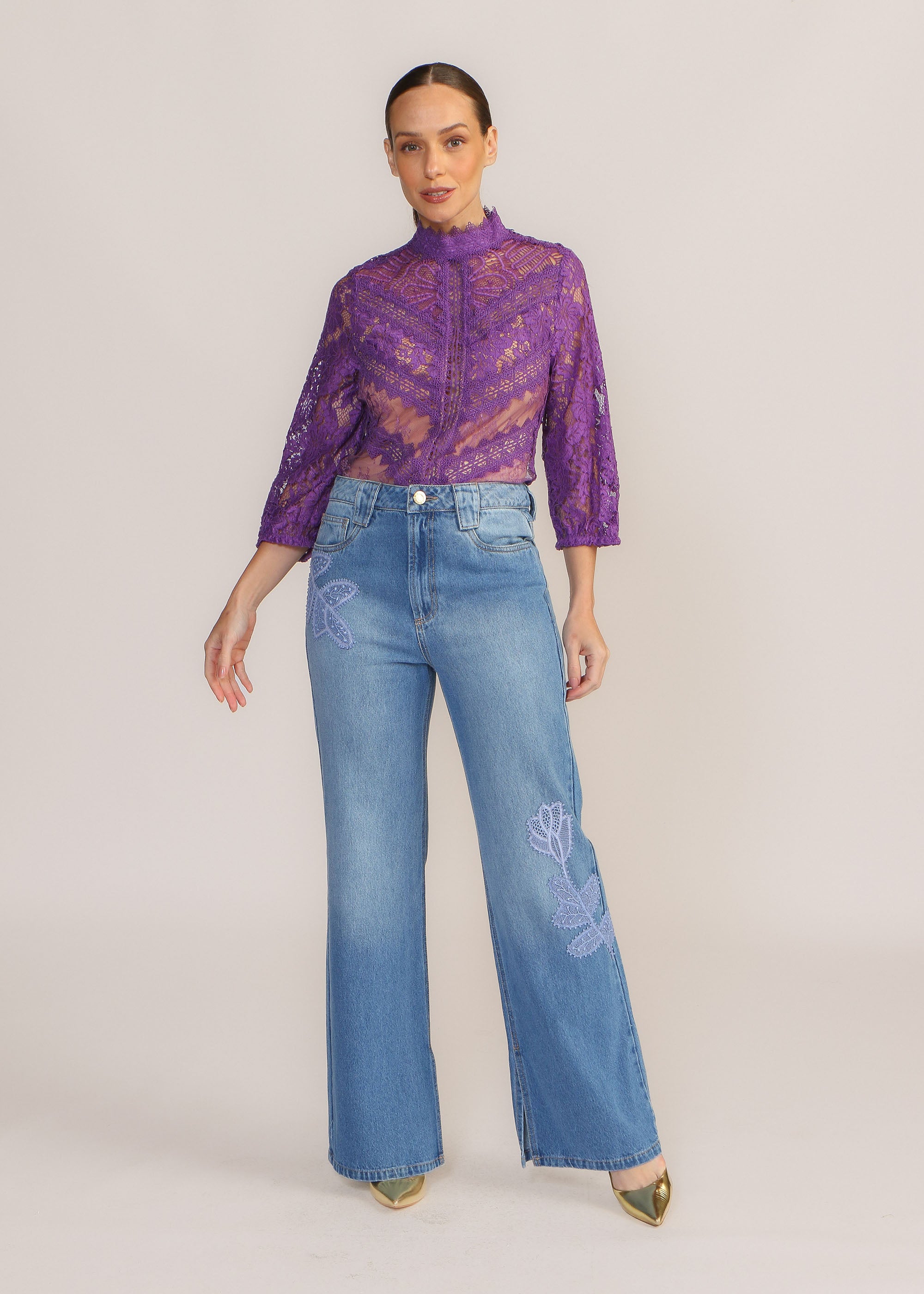 BLUSA CHIARA ROXO ELIZABETH