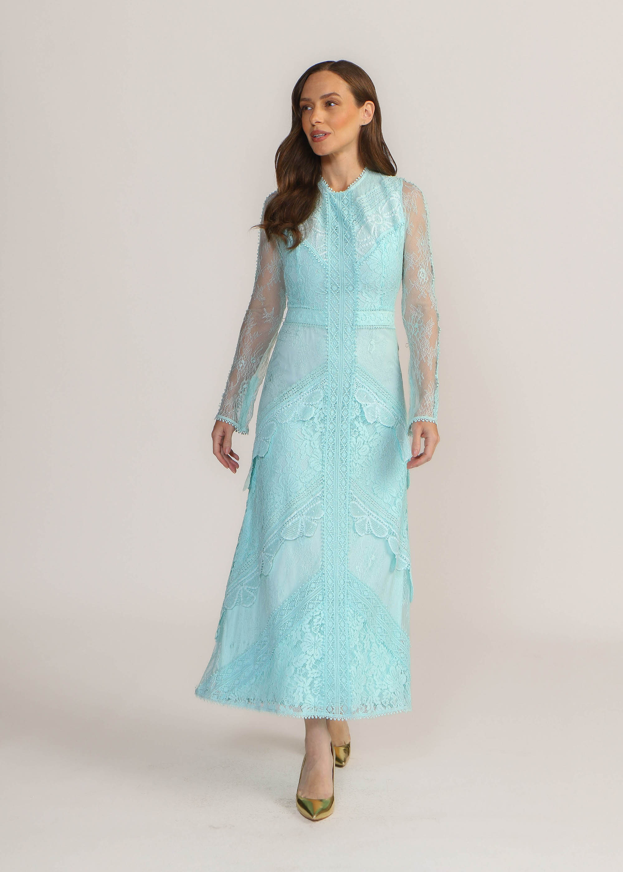 VESTIDO MIDI MARINA VERDE ANTONIETA