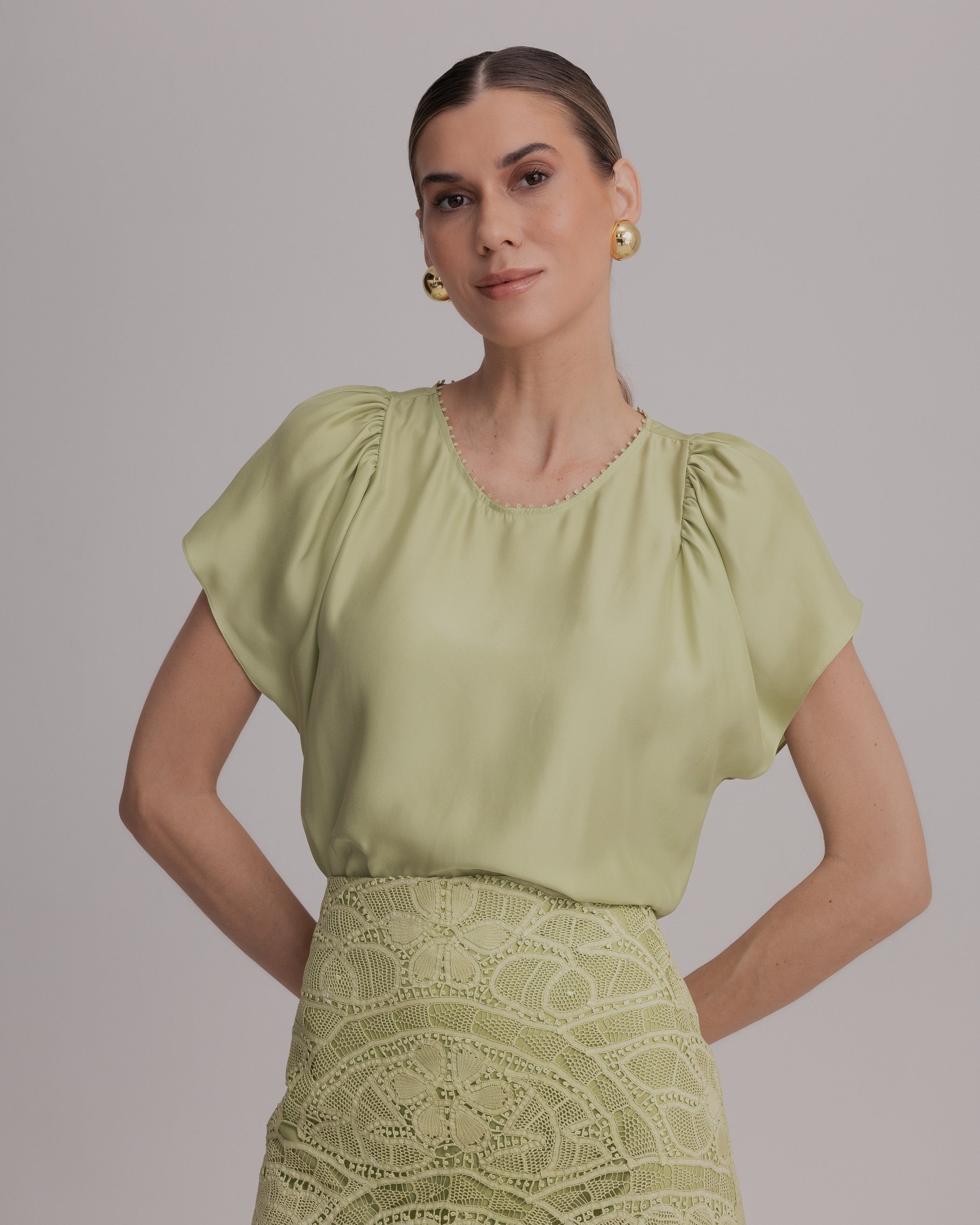 BLUSA GEORGINA VERDE AVOCADO