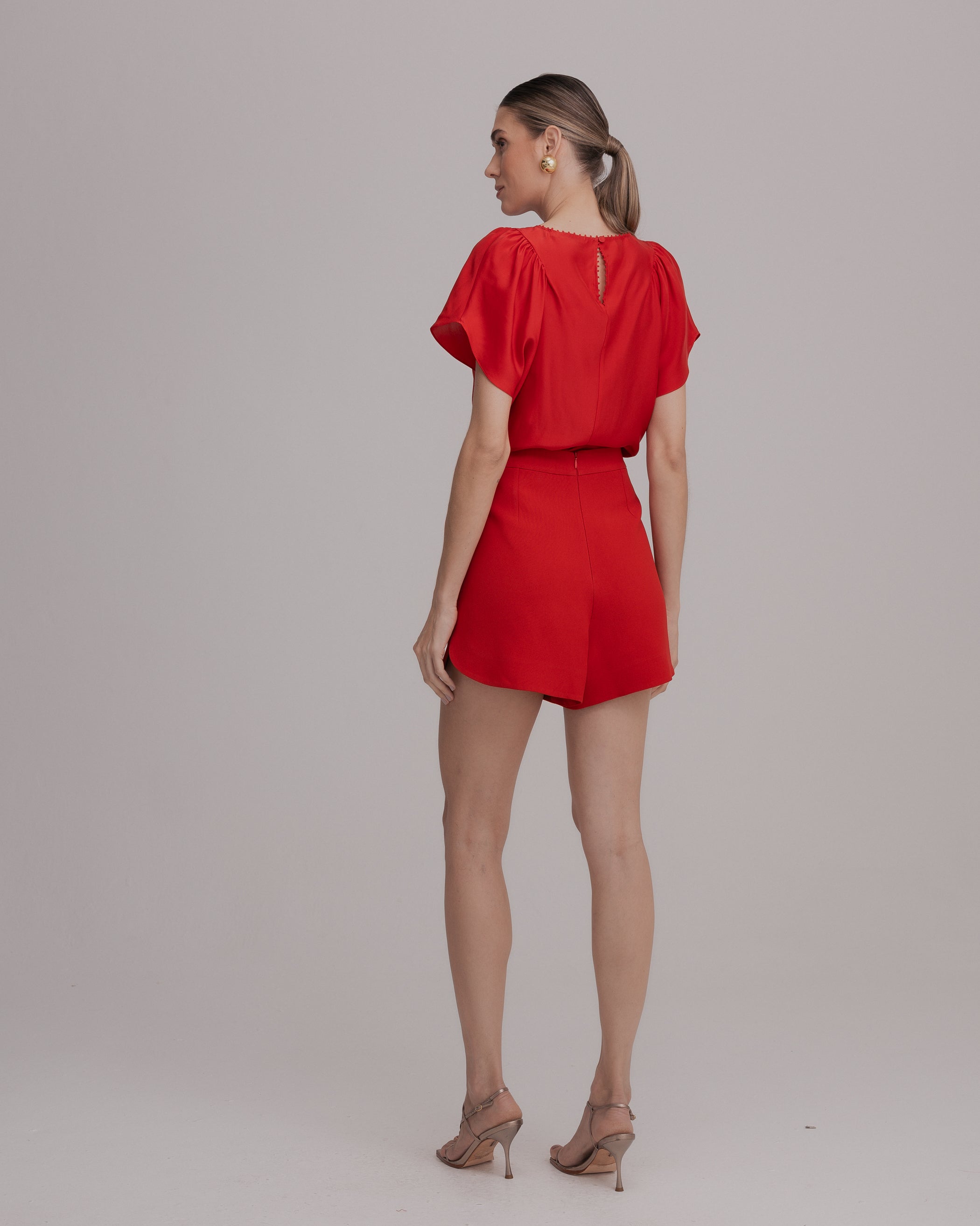 BLUSA GEORGINA VERMELHO CARMIN
