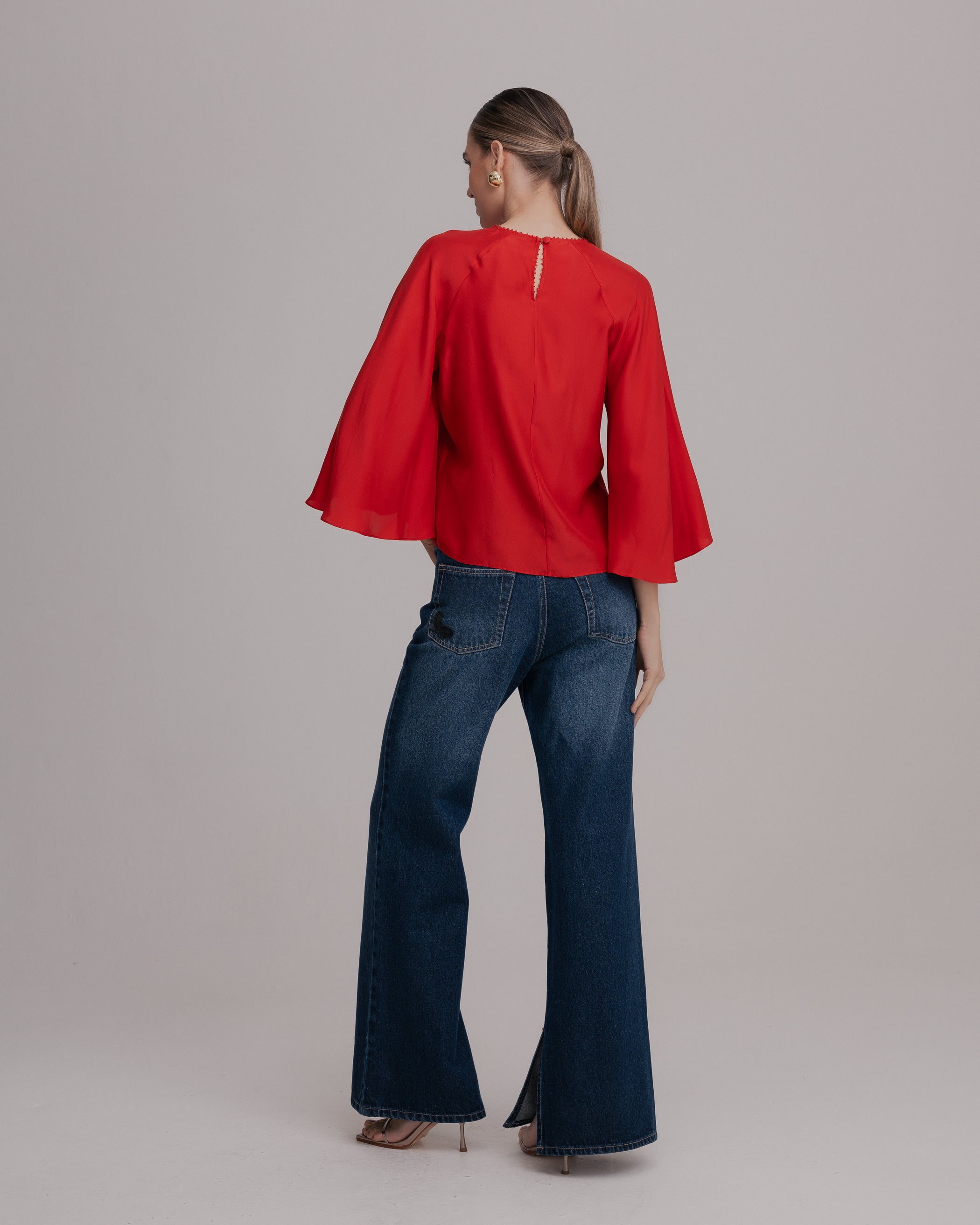 BLUSA CRIS VERMELHO CARMIN