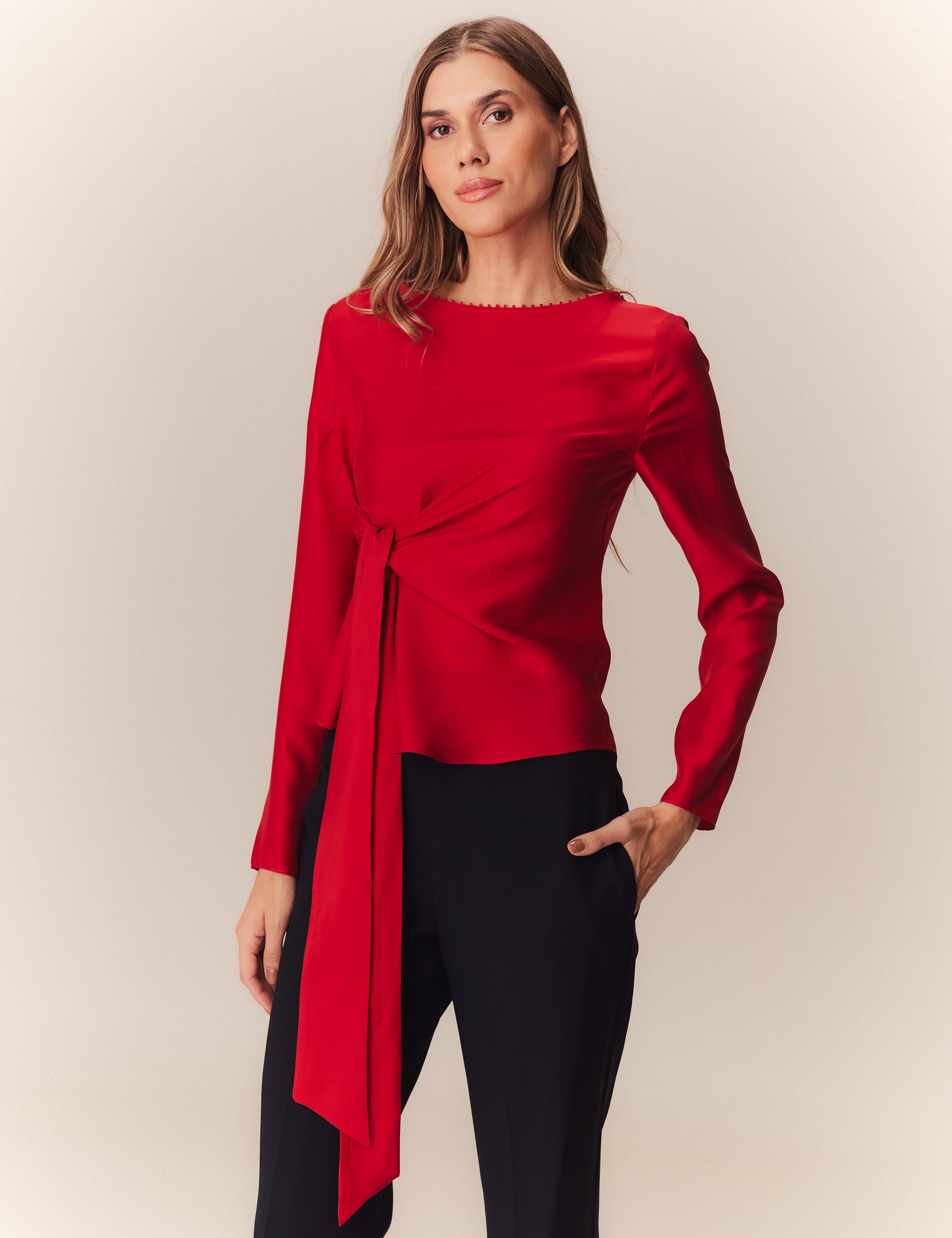 BLUSA LORENA VERMELHO CARMIN