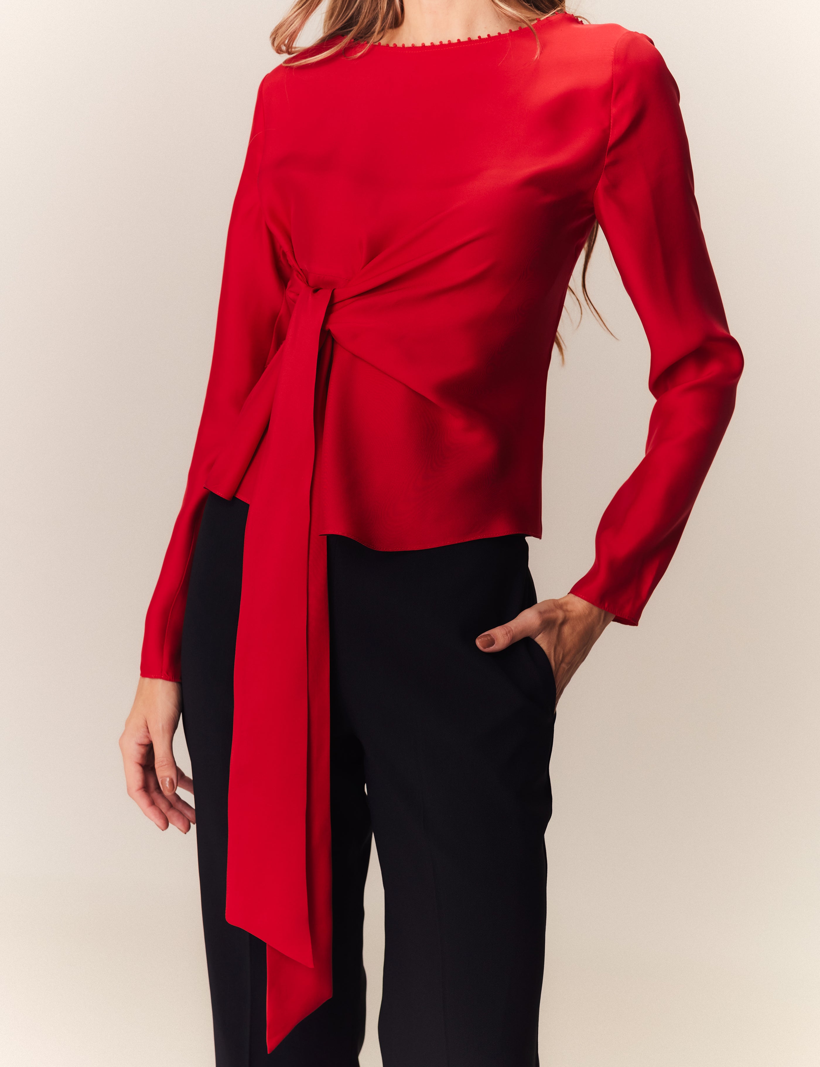 BLUSA LORENA VERMELHO CARMIN