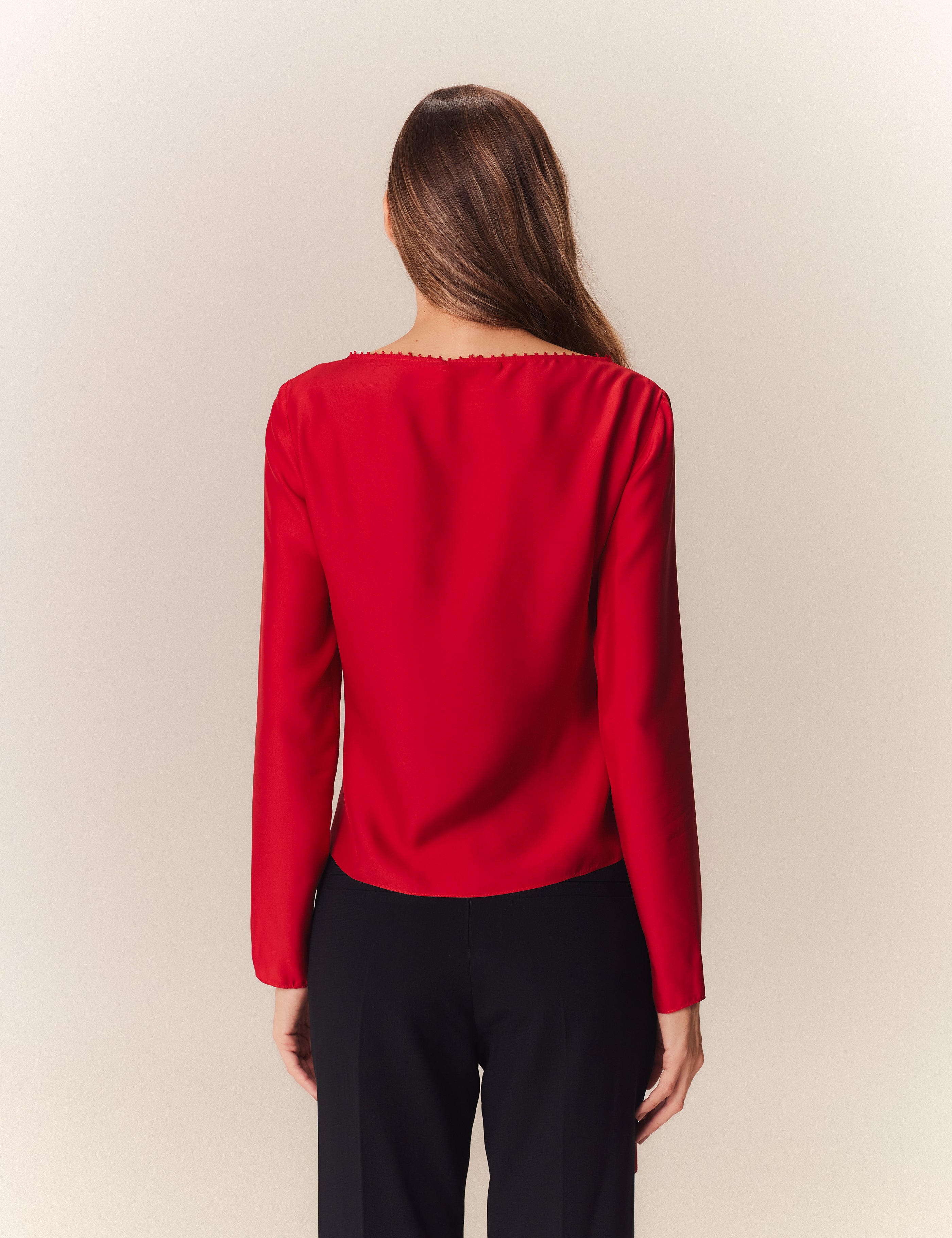 BLUSA LORENA VERMELHO CARMIN