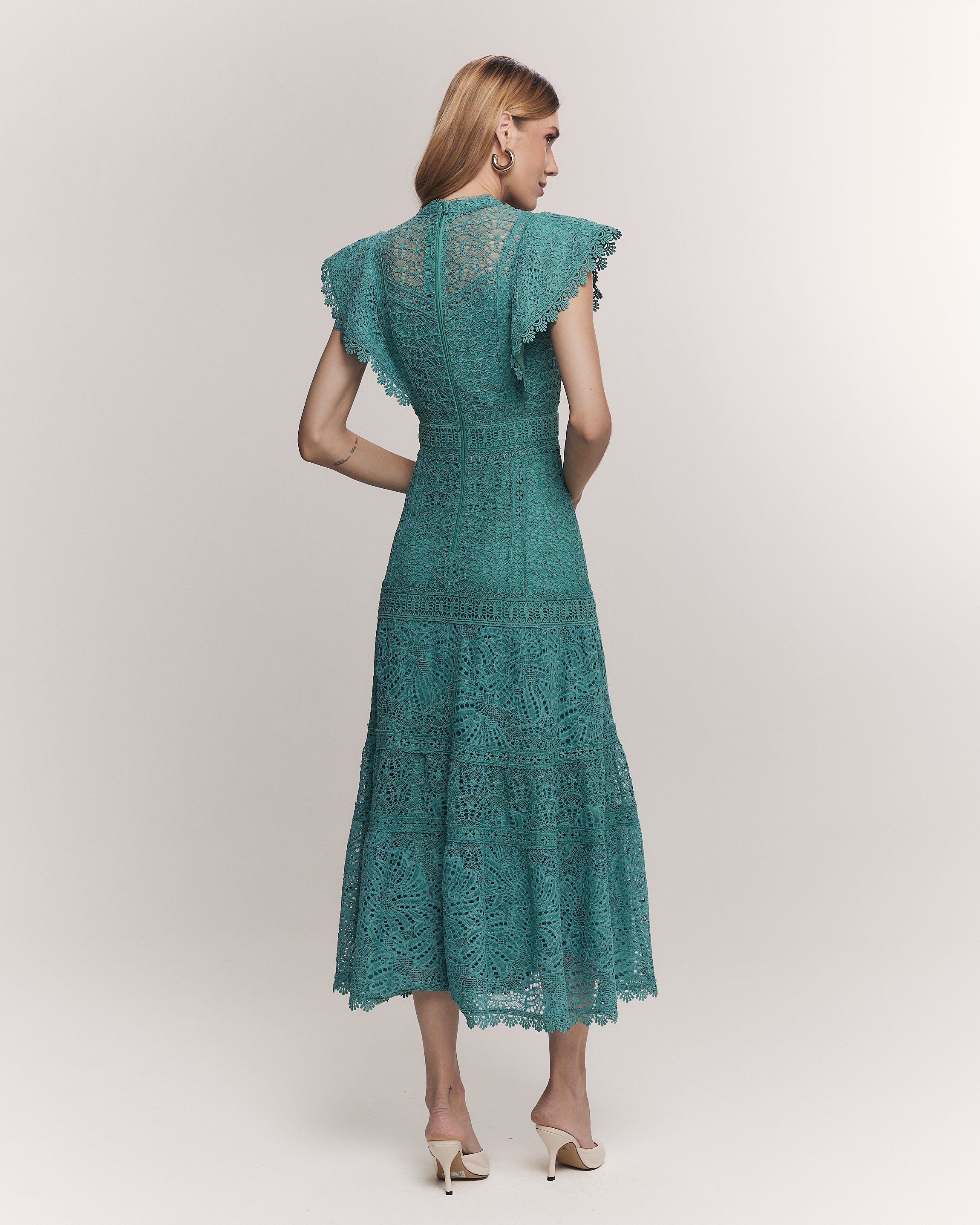 VESTIDO MIDI IARA VERDE ALGA