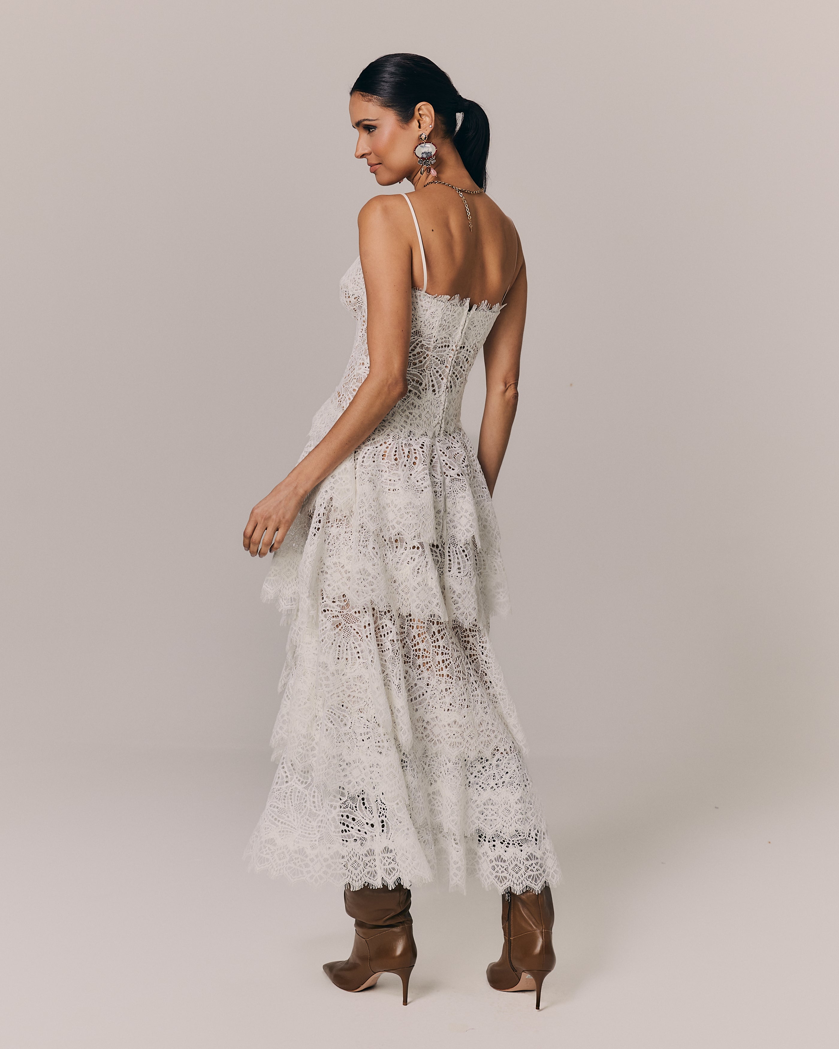 SAIA MIDI MADELINE OFF WHITE