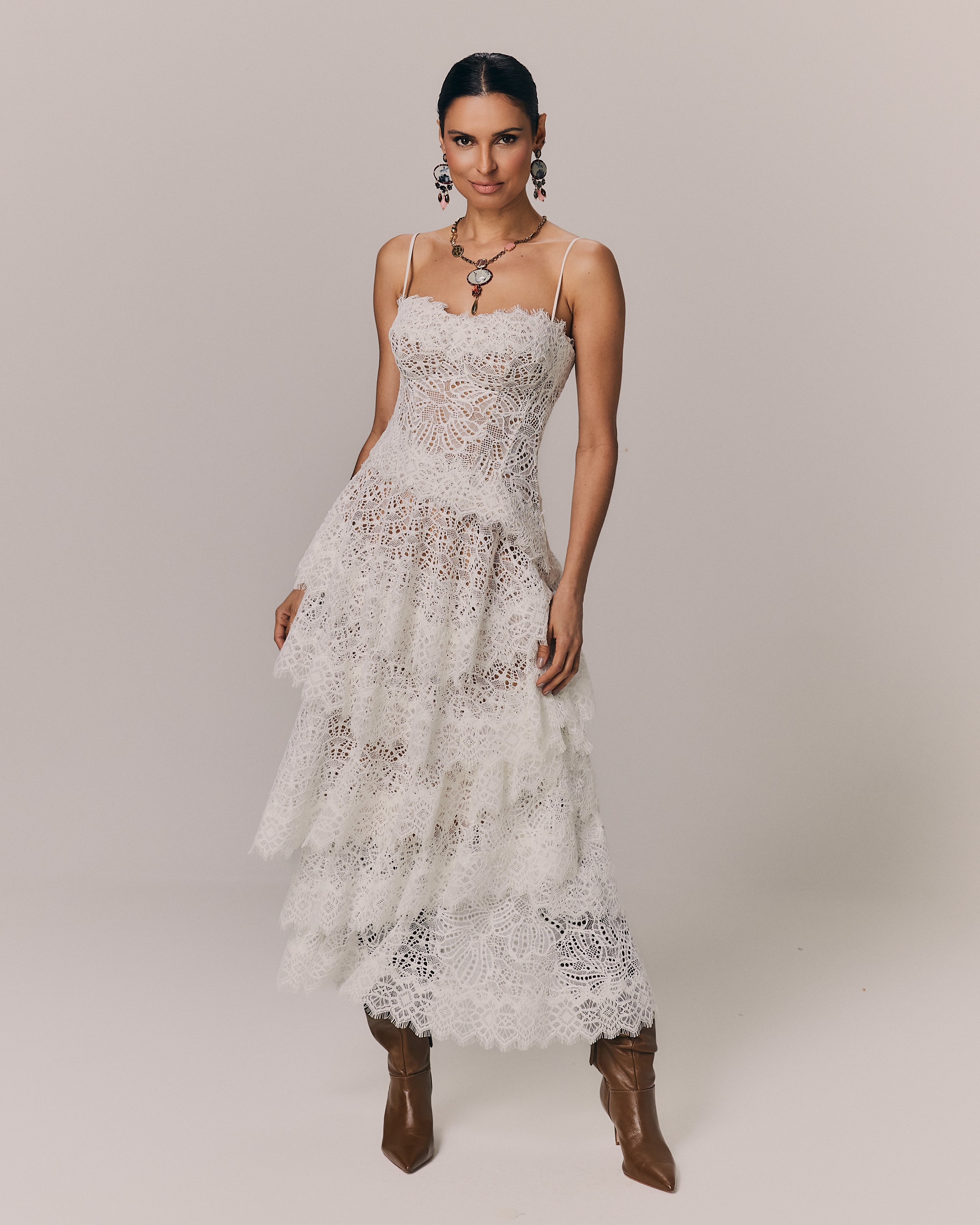 SAIA MIDI MADELINE OFF WHITE