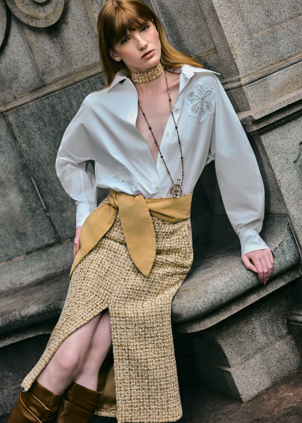 SAIA MIDI MARAIS DOURADO