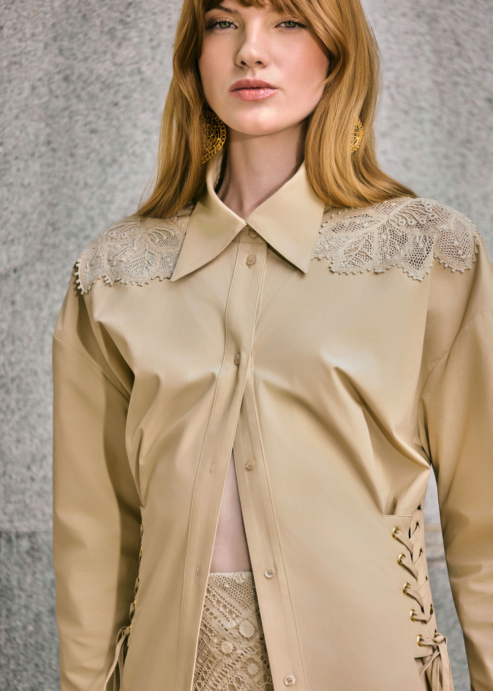 VESTIDO CURTO RITA BEGE