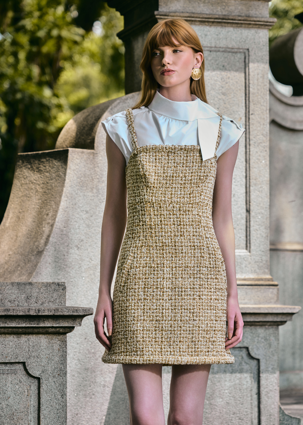 VESTIDO CURTO VESTIDO SAINT-LOUIS DOURADO