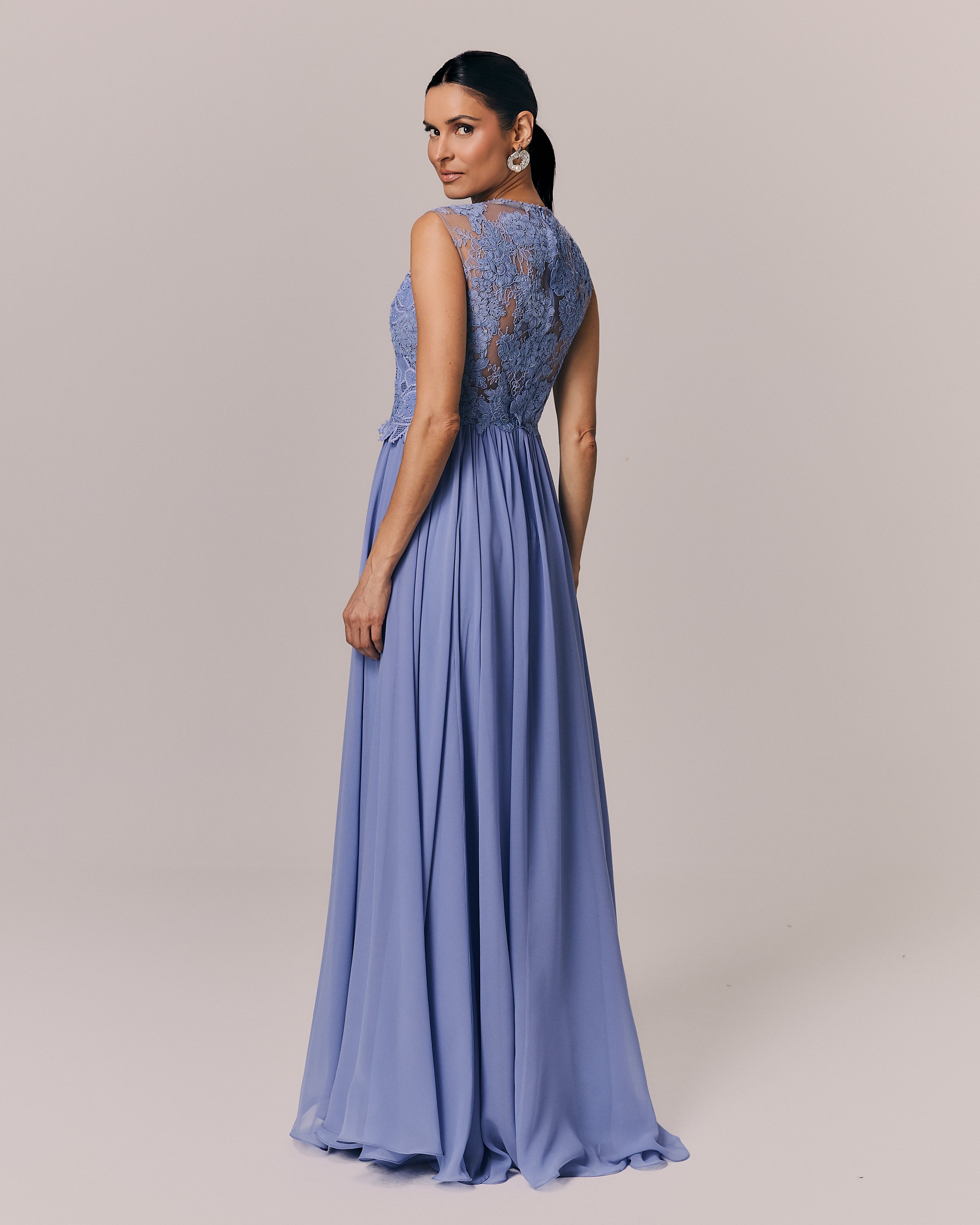 VESTIDO LONGO DAPHNE AZUL BOHEMIO