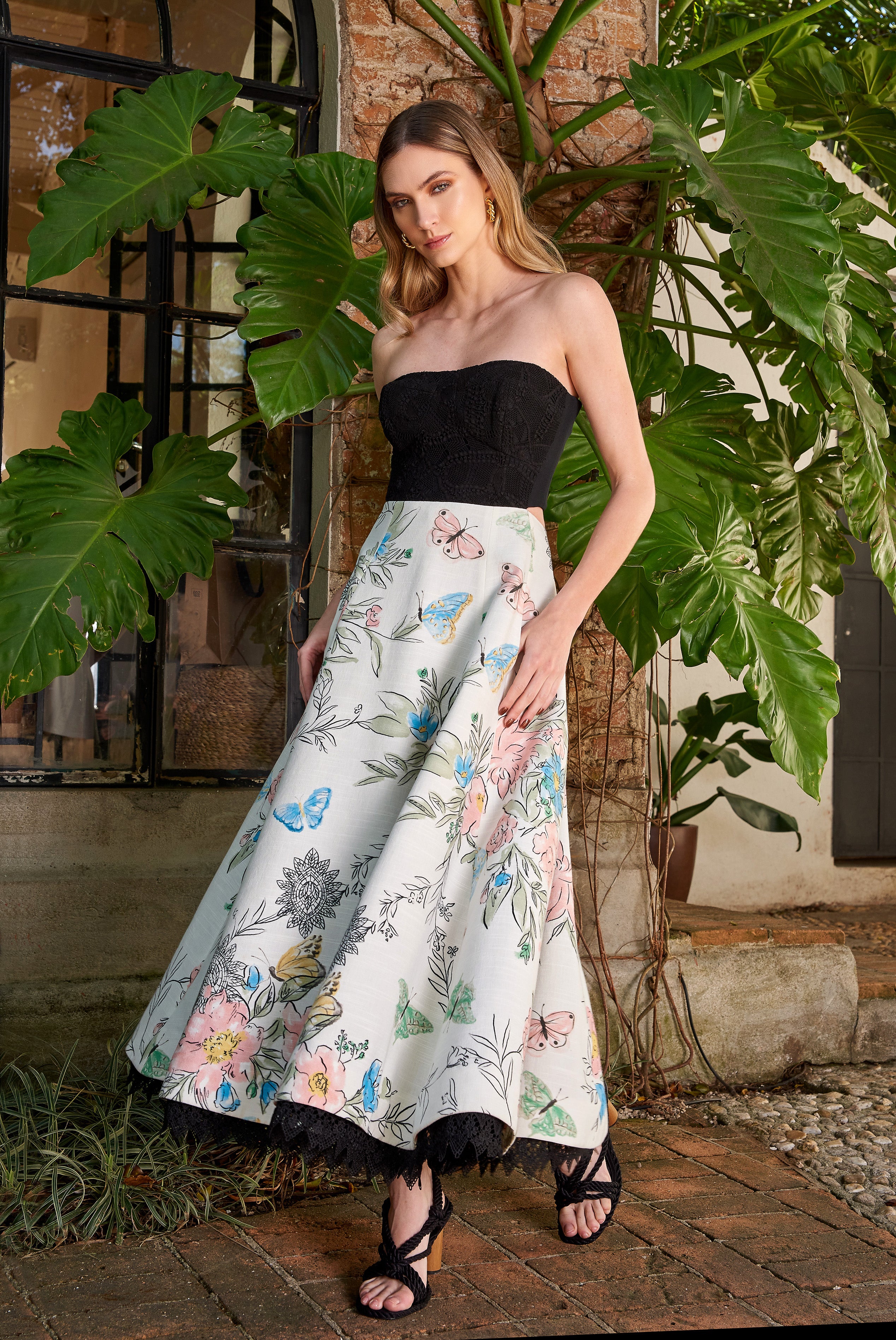 VESTIDO MIDI CATARINA ESTAMPA MANACA