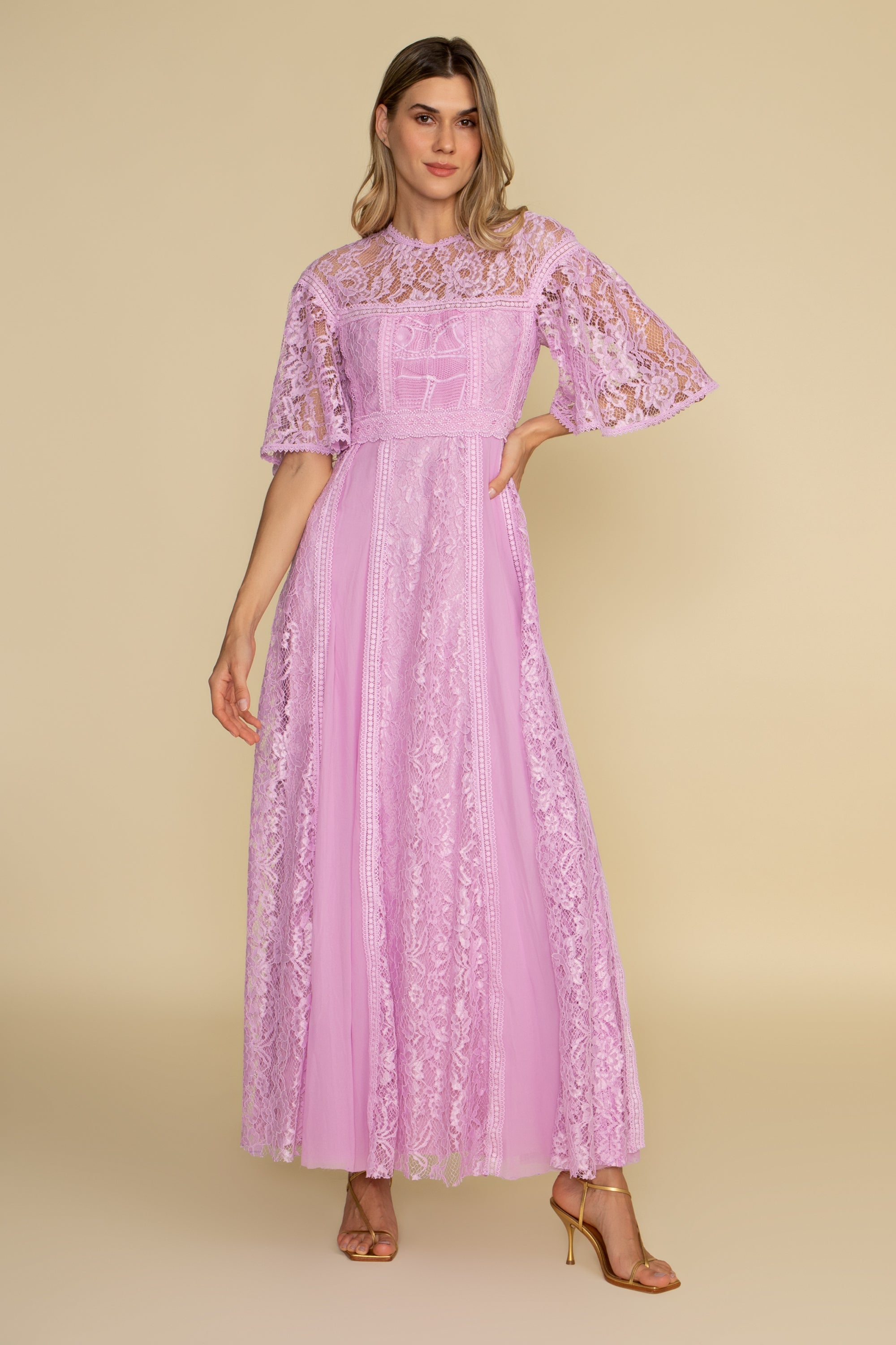 VESTIDO LONGO WANDA LILAS LISIANTO