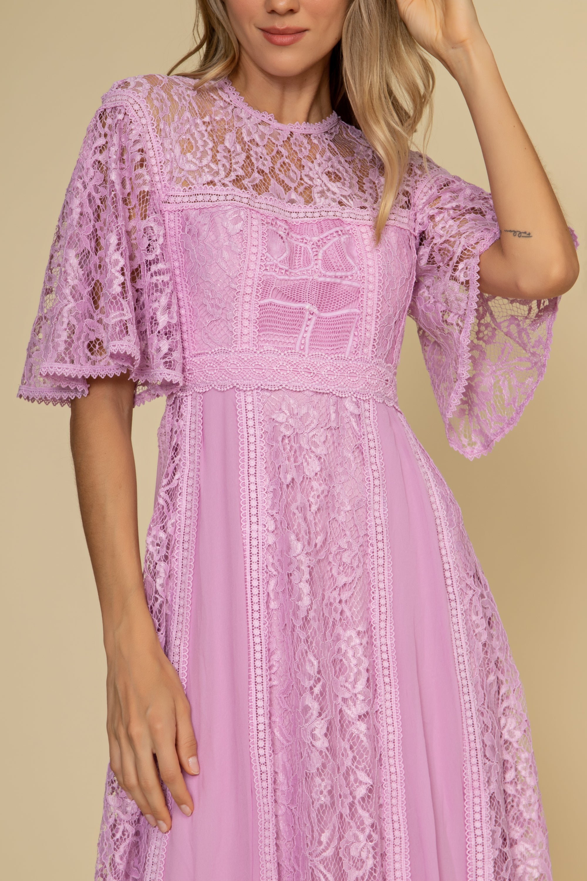 VESTIDO LONGO WANDA LILAS LISIANTO