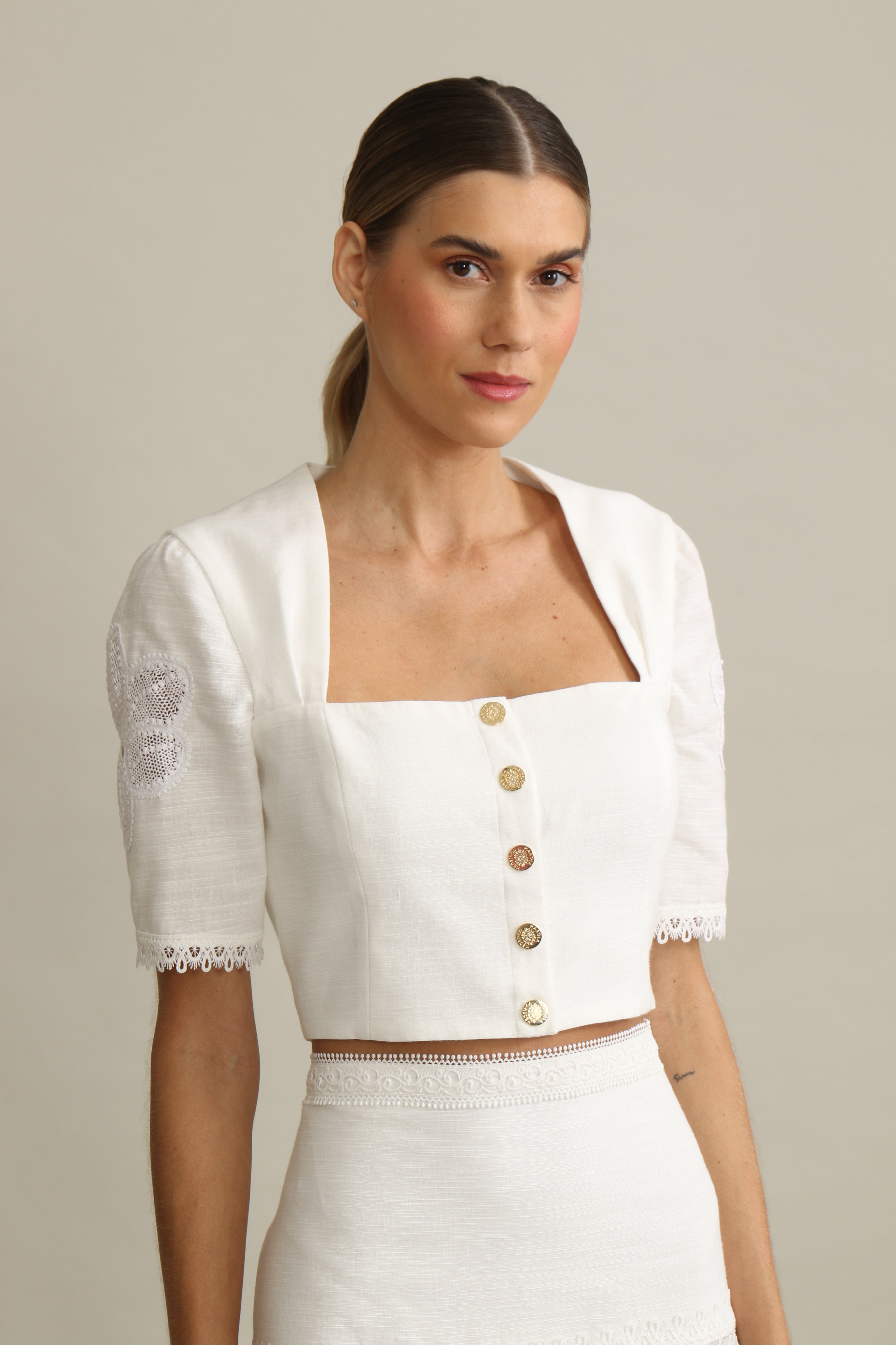 TOP MARJORIE OFF WHITE JASMIN