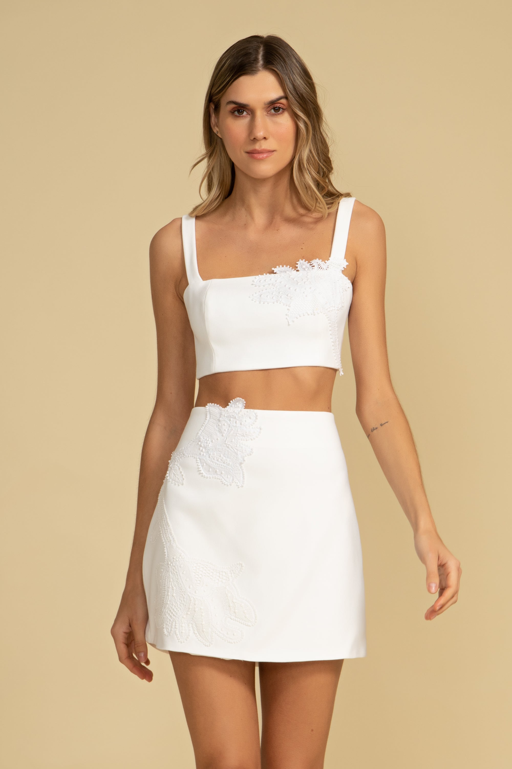 SAIA CURTA ANGE OFF WHITE