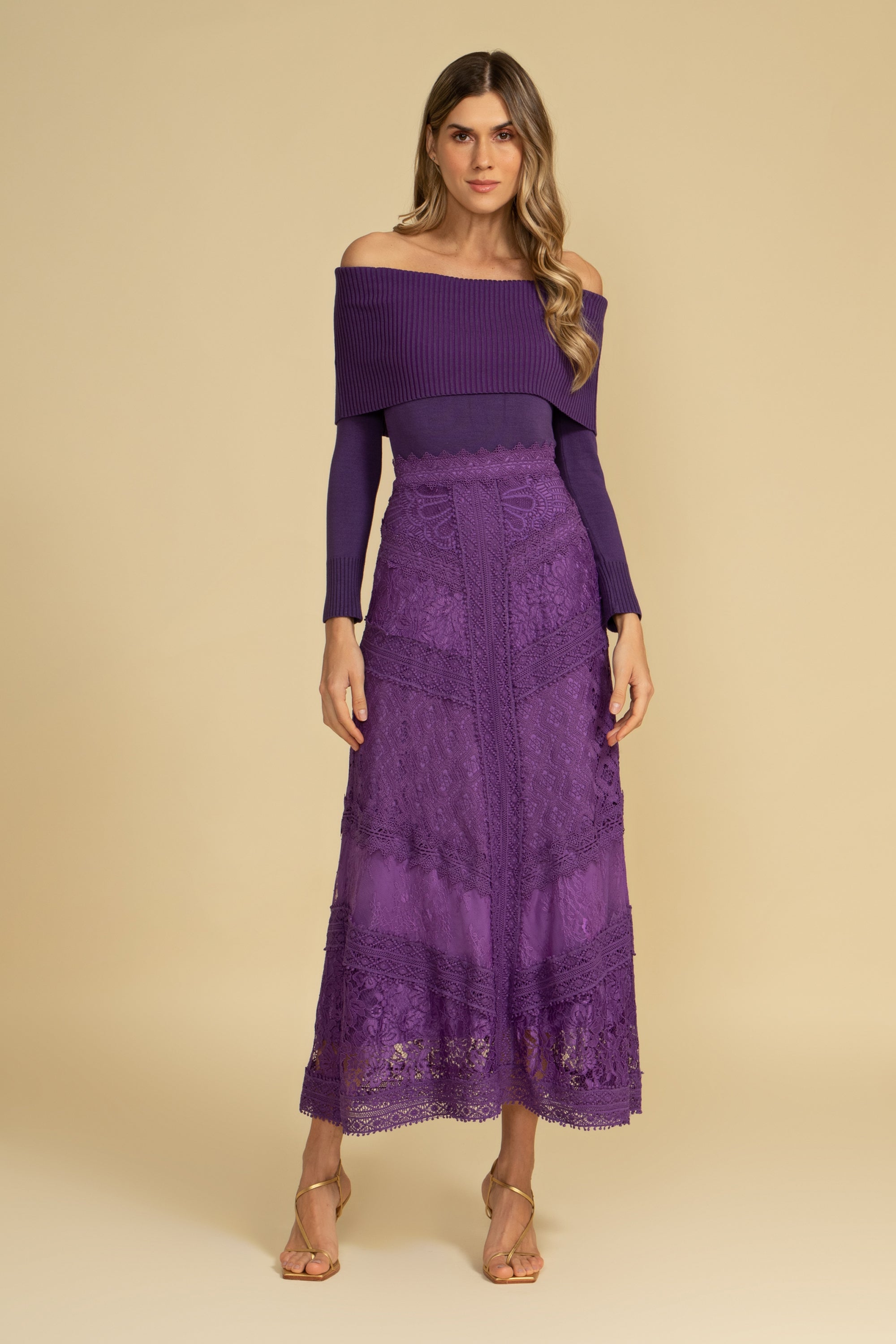 BLUSA TRICOT MONALISA ROXO ELIZABETH