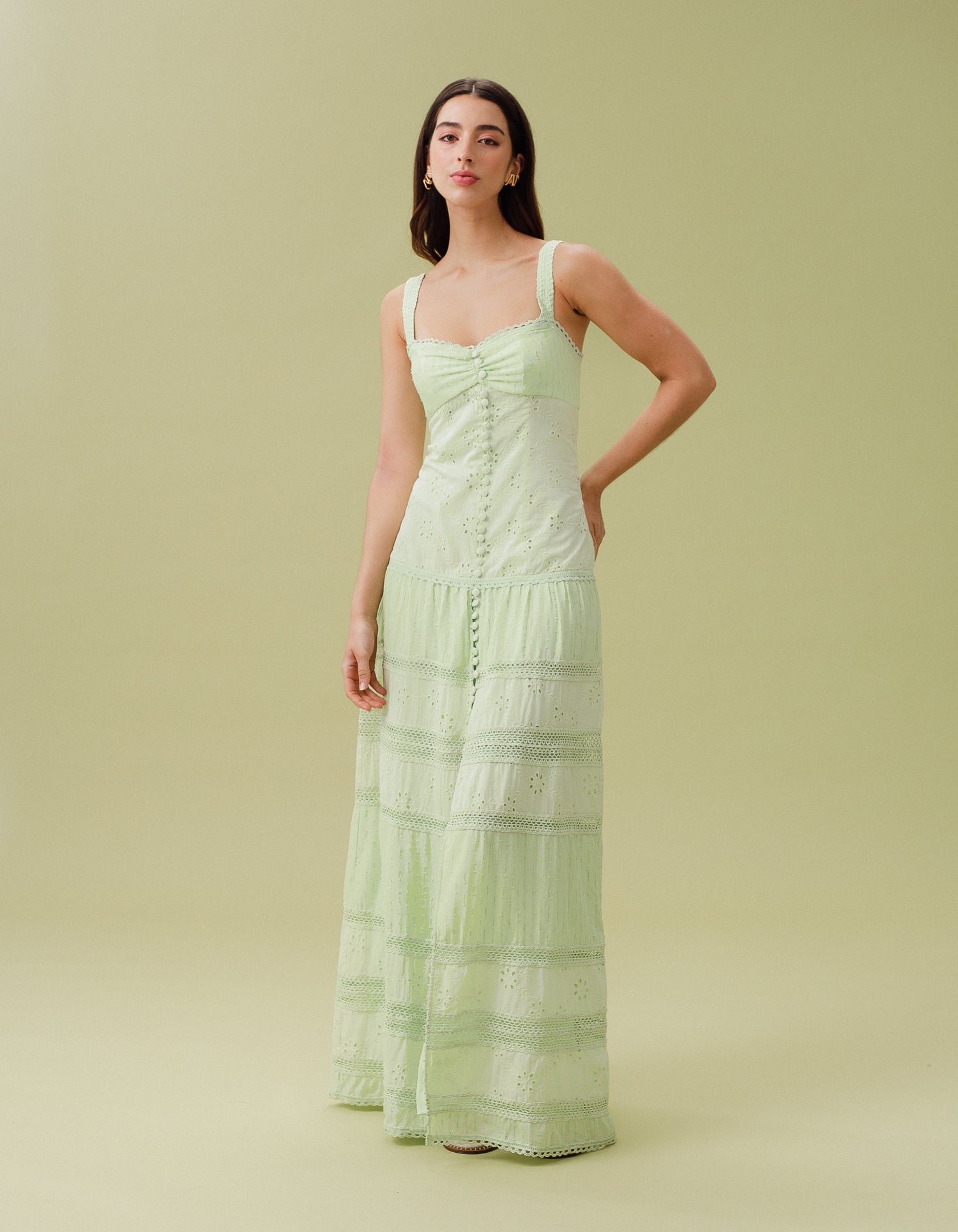 VESTIDO LONGO PAULA VERDE CALLA