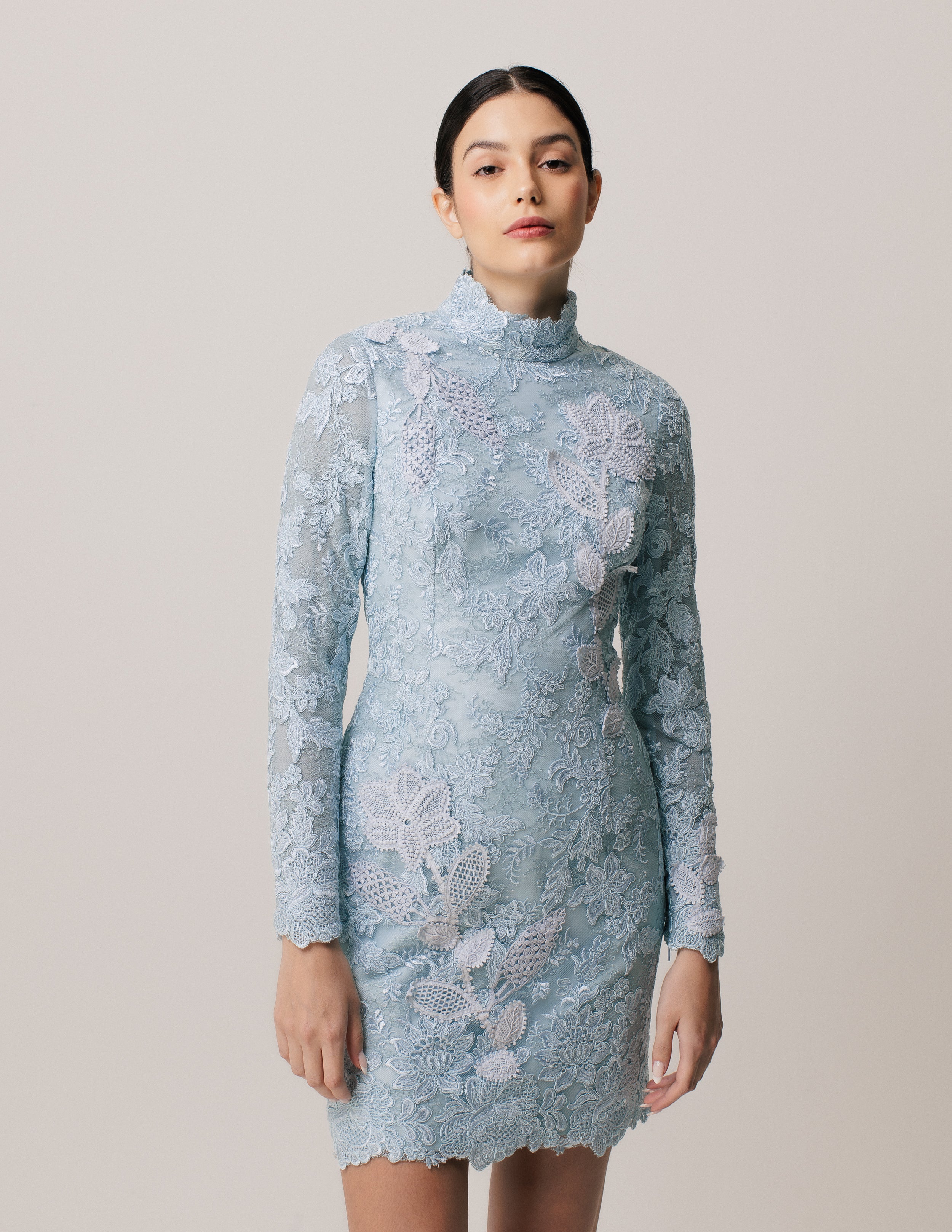 VESTIDO CURTO GABI AZUL CLARO