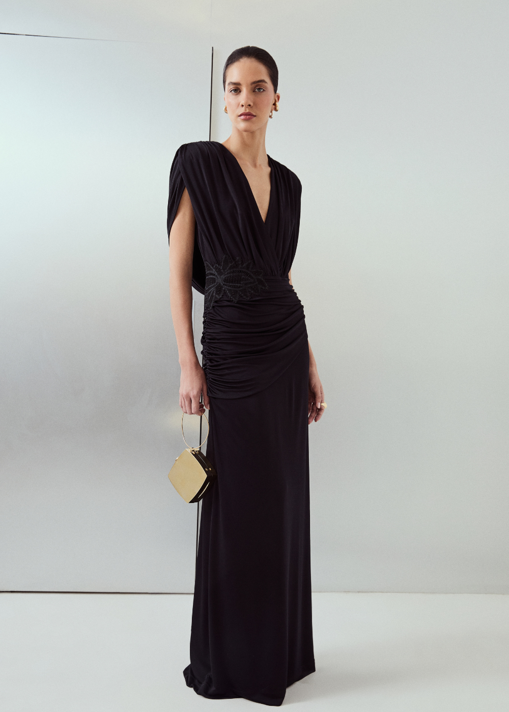VESTIDO LONGO KALI PRETO