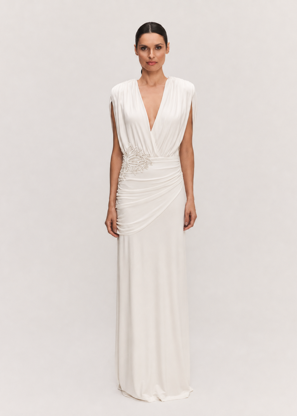 VESTIDO LONGO KALI OFF WHITE