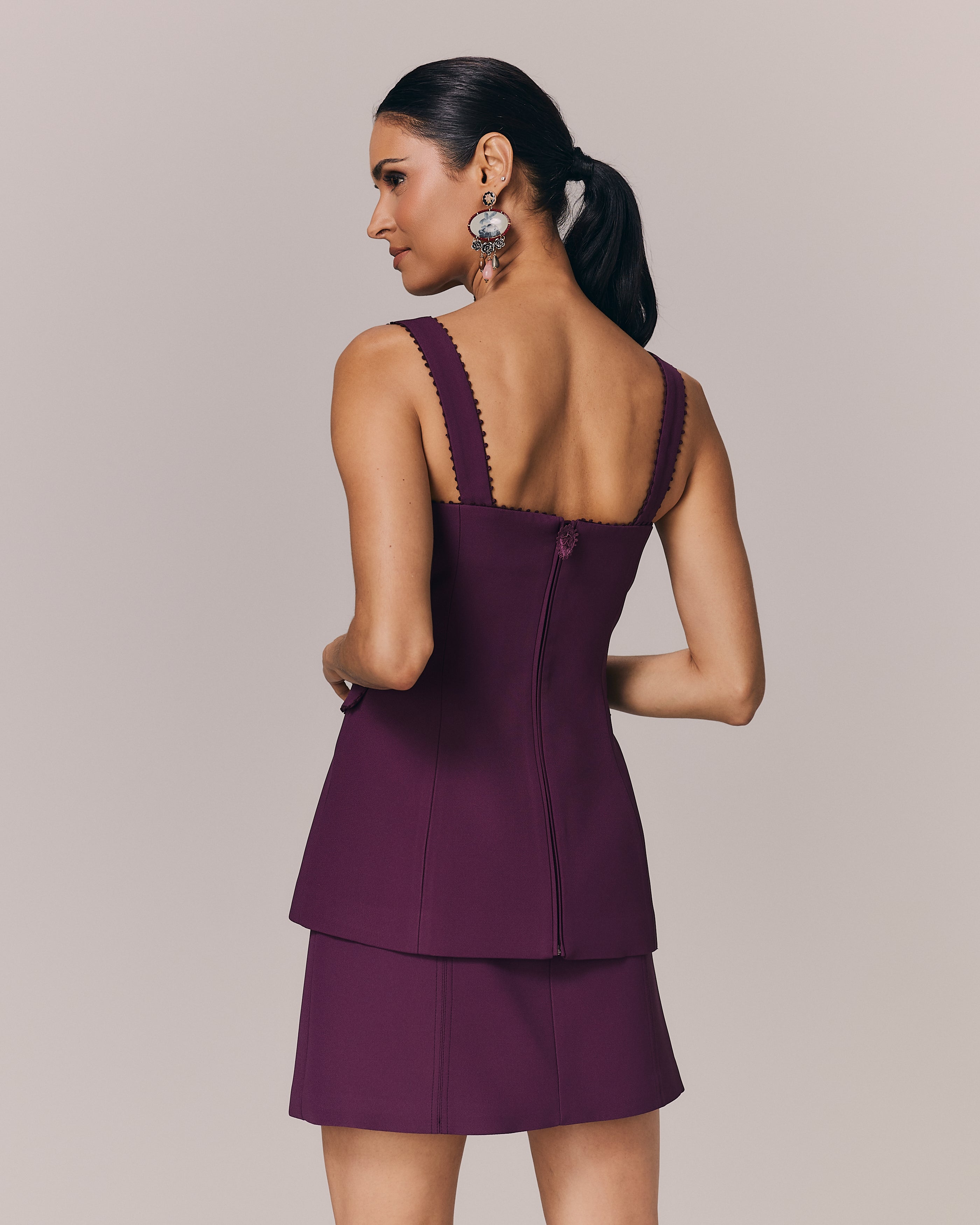 BLUSA RAQUEL VINO