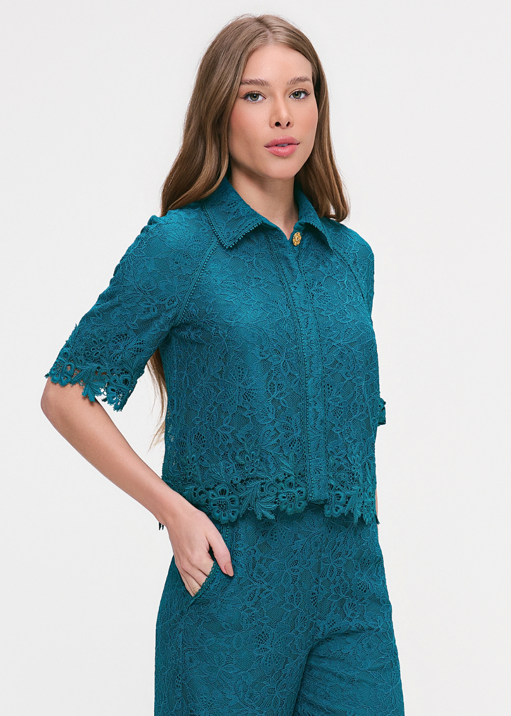 CAMISA LIS AZUL SALINA