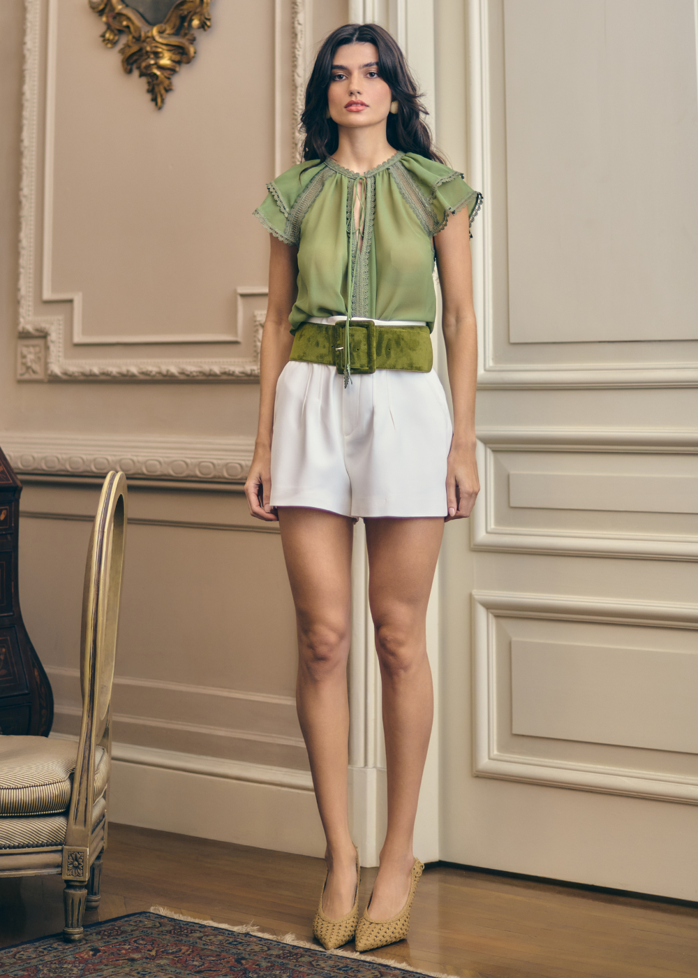 SHORTS CHARLOTE OFF WHITE