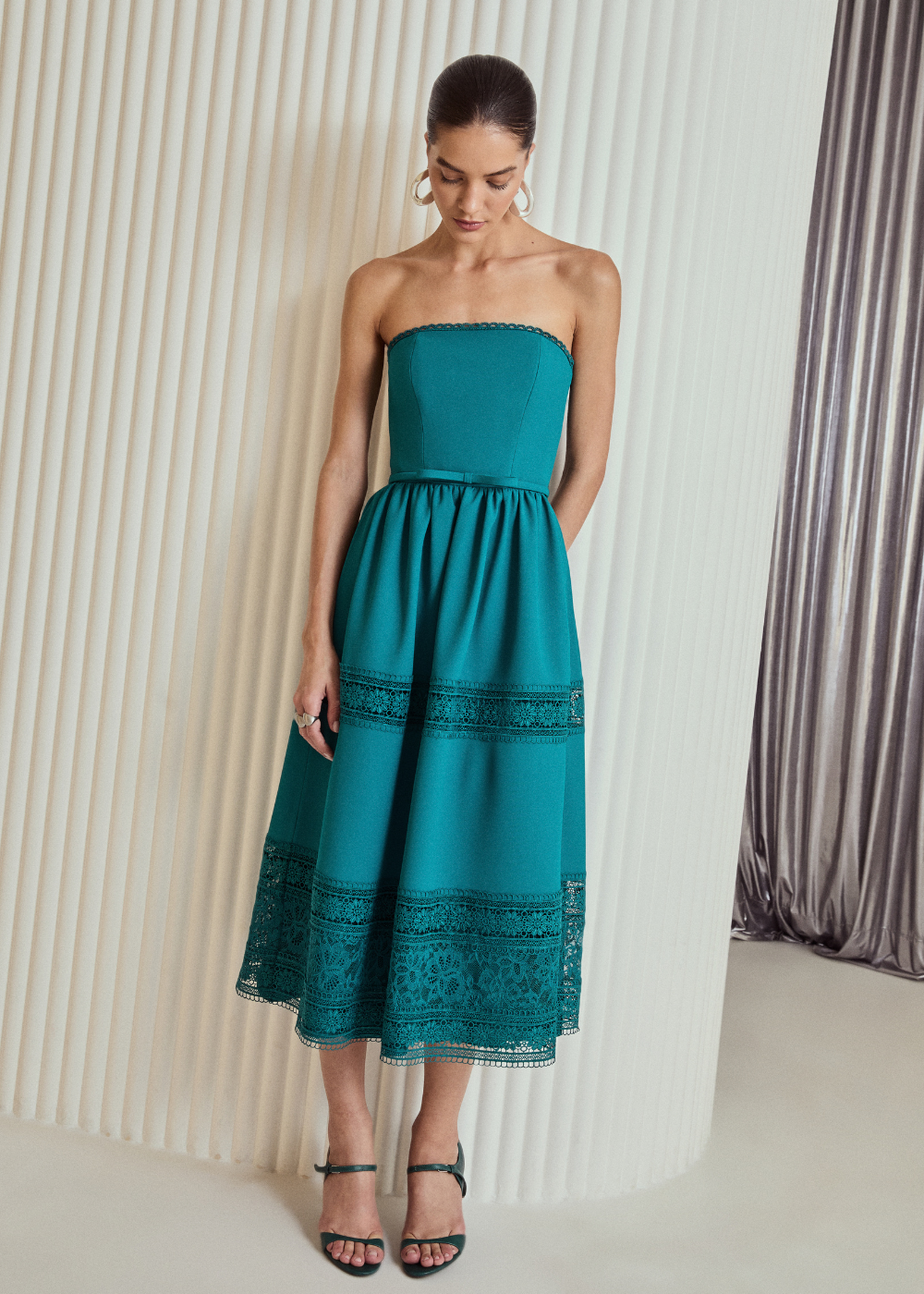VESTIDO MIDI RENATA AZUL SALINA