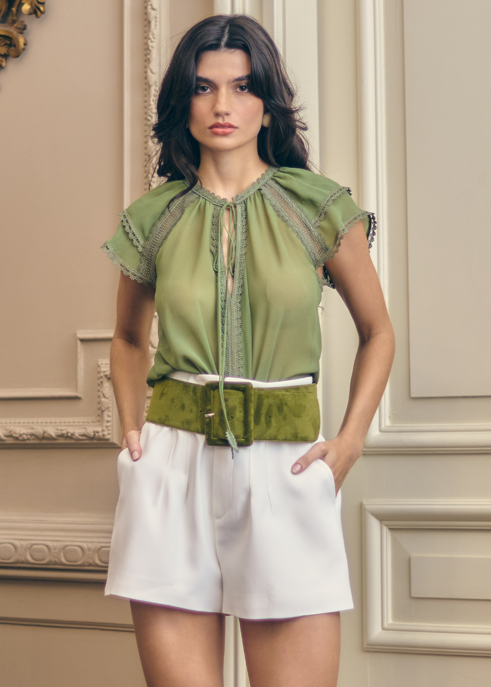 SHORTS CHARLOTE OFF WHITE