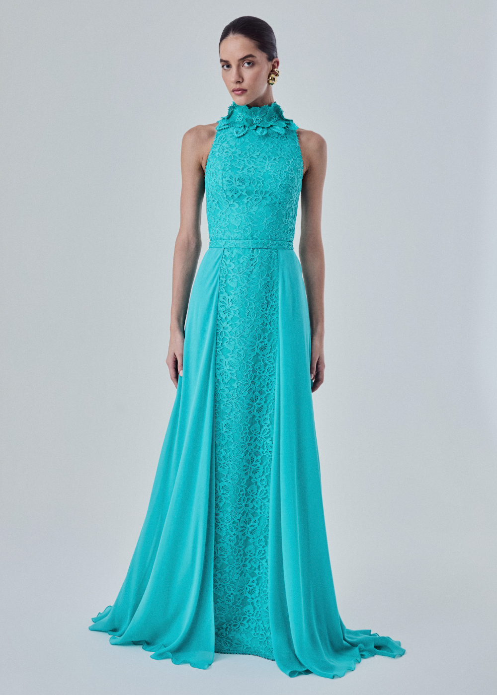 VESTIDO LONGO MIRIAM VERDE AQUA