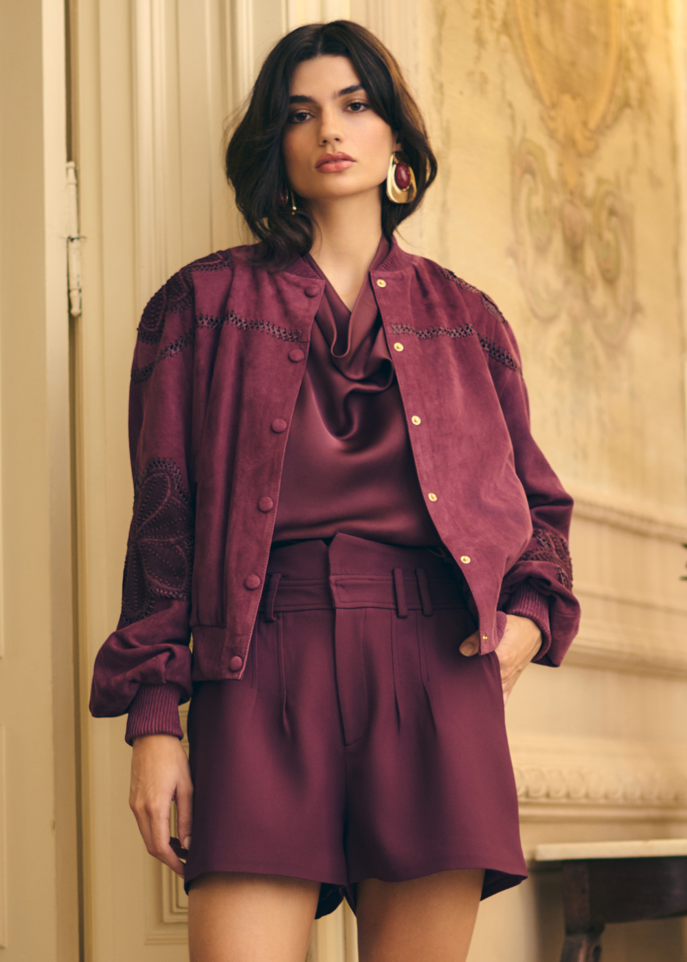 SHORTS CHARLOTE VINO