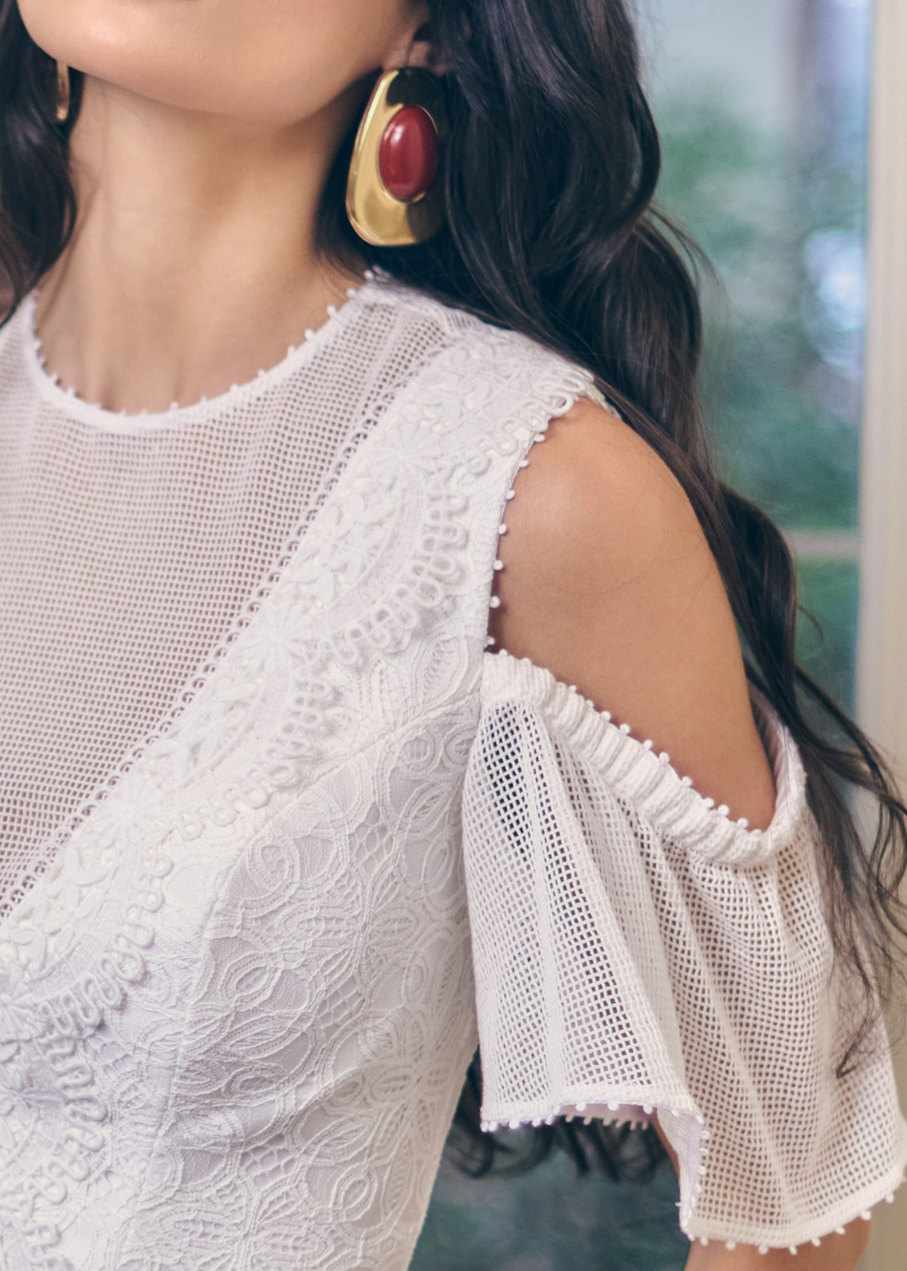 VESTIDO MIDI DEBORA OFF WHITE