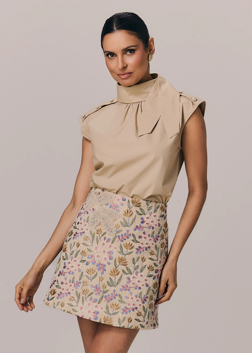 BLUSA RITA BEGE