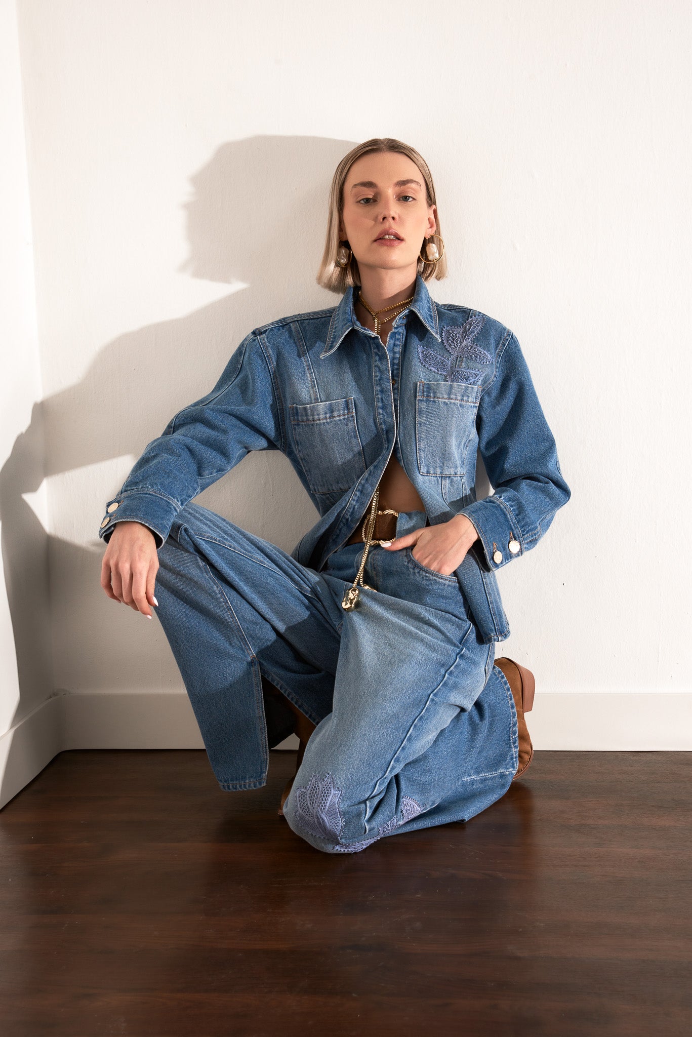 CAMISA NATANI JEANS BLUE DENIM