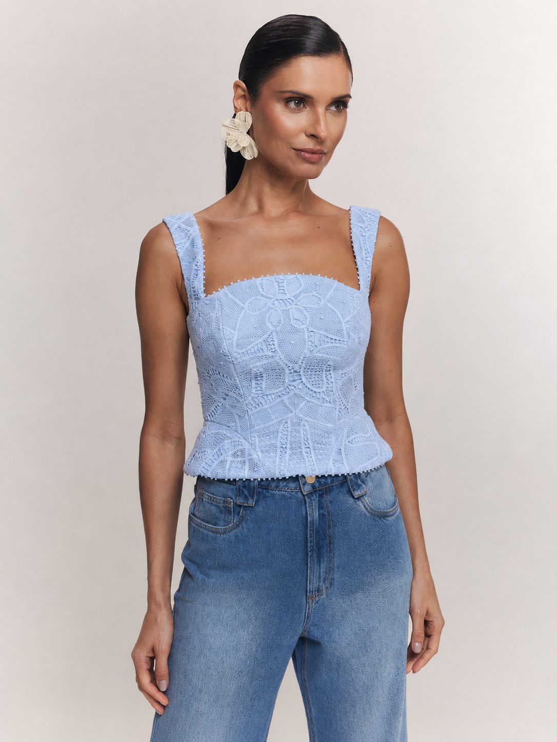 BLUSA TEPHY AZUL HORTENSIA