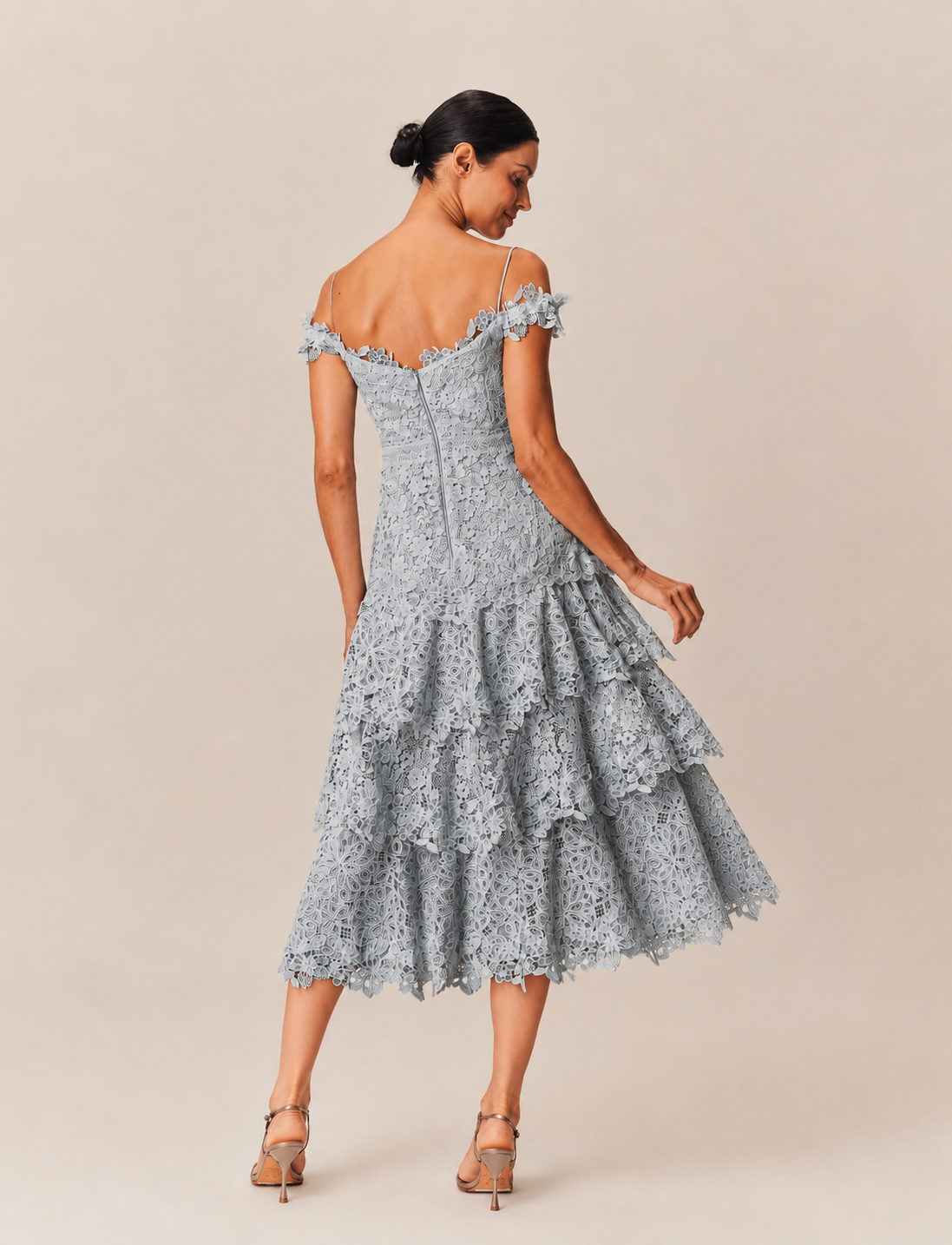 VESTIDO MIDI LUMA AZUL HORTENSIA