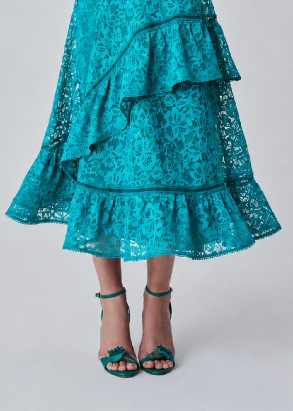 VESTIDO MIDI MARINA VERDE AQUA