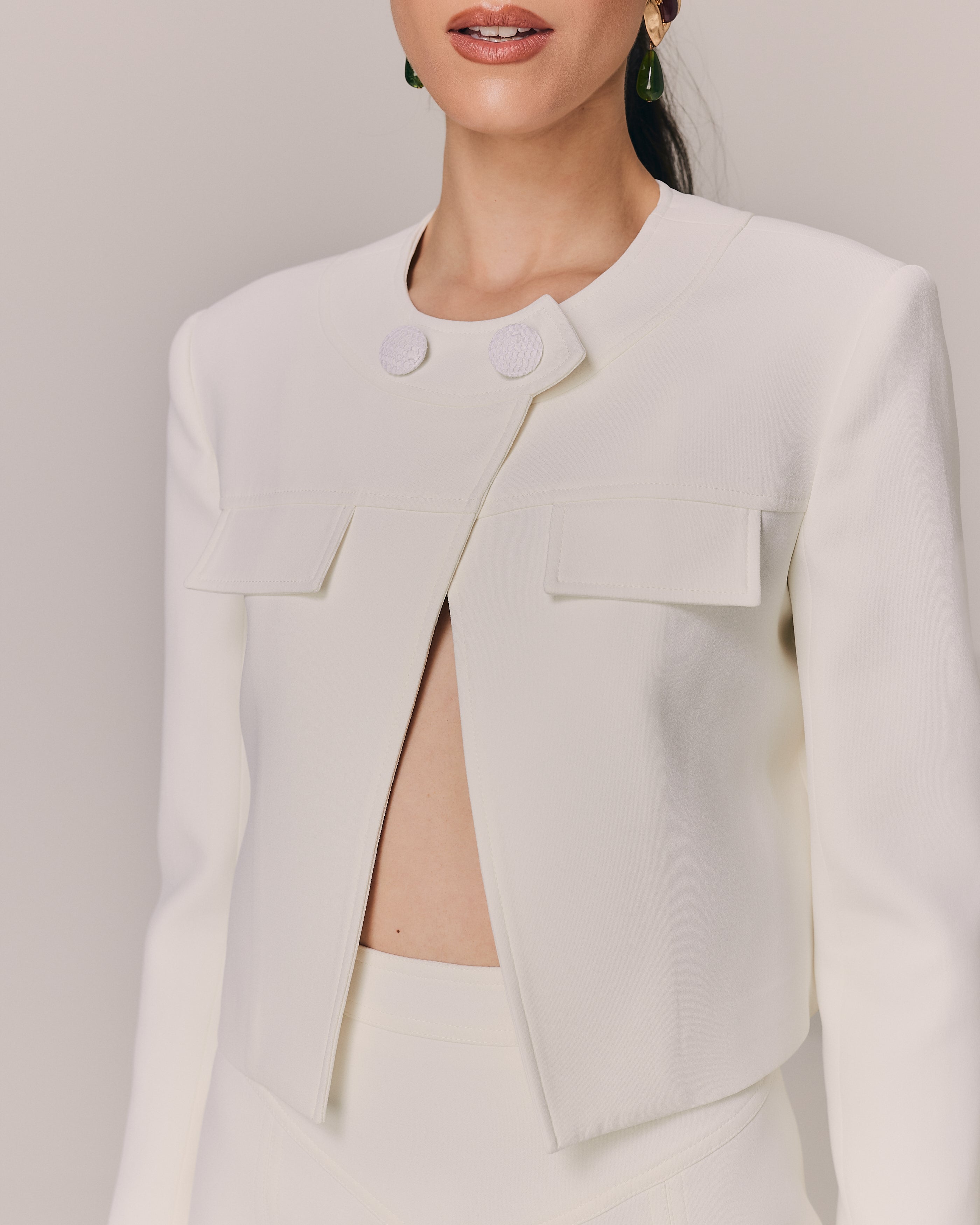 JAQUETA CHARLOTE OFF WHITE