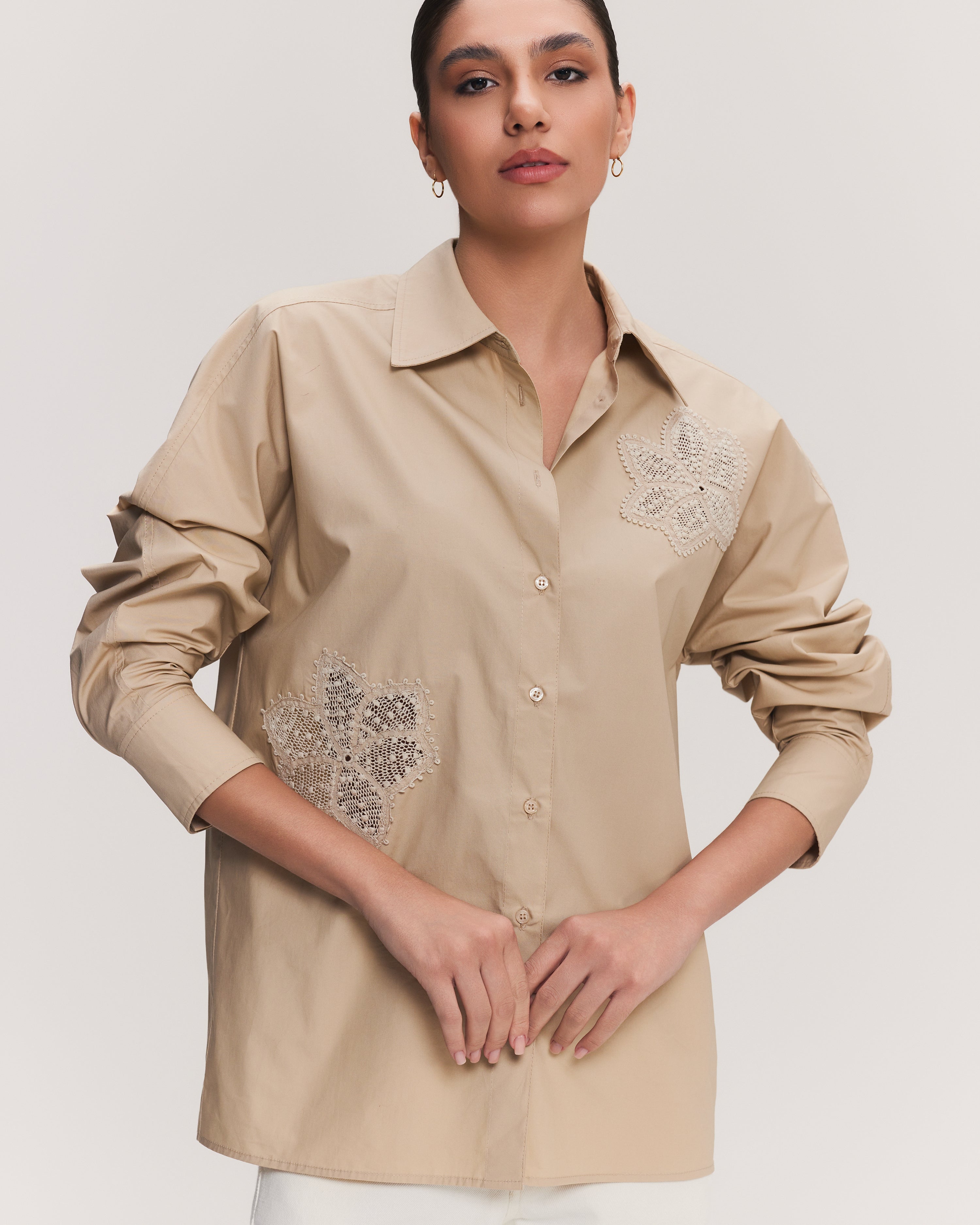 CAMISA ANTONIETA BEGE