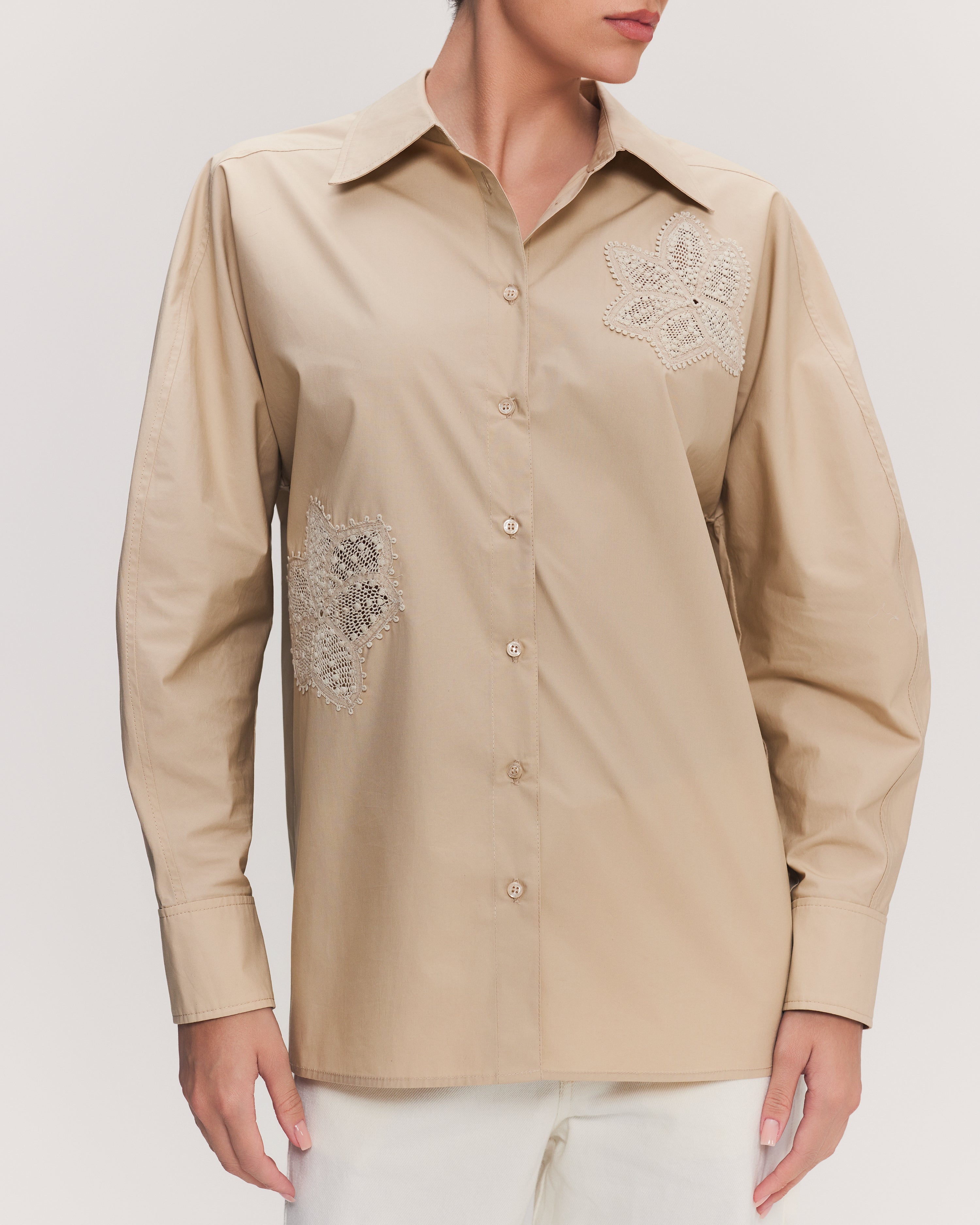 CAMISA ANTONIETA BEGE