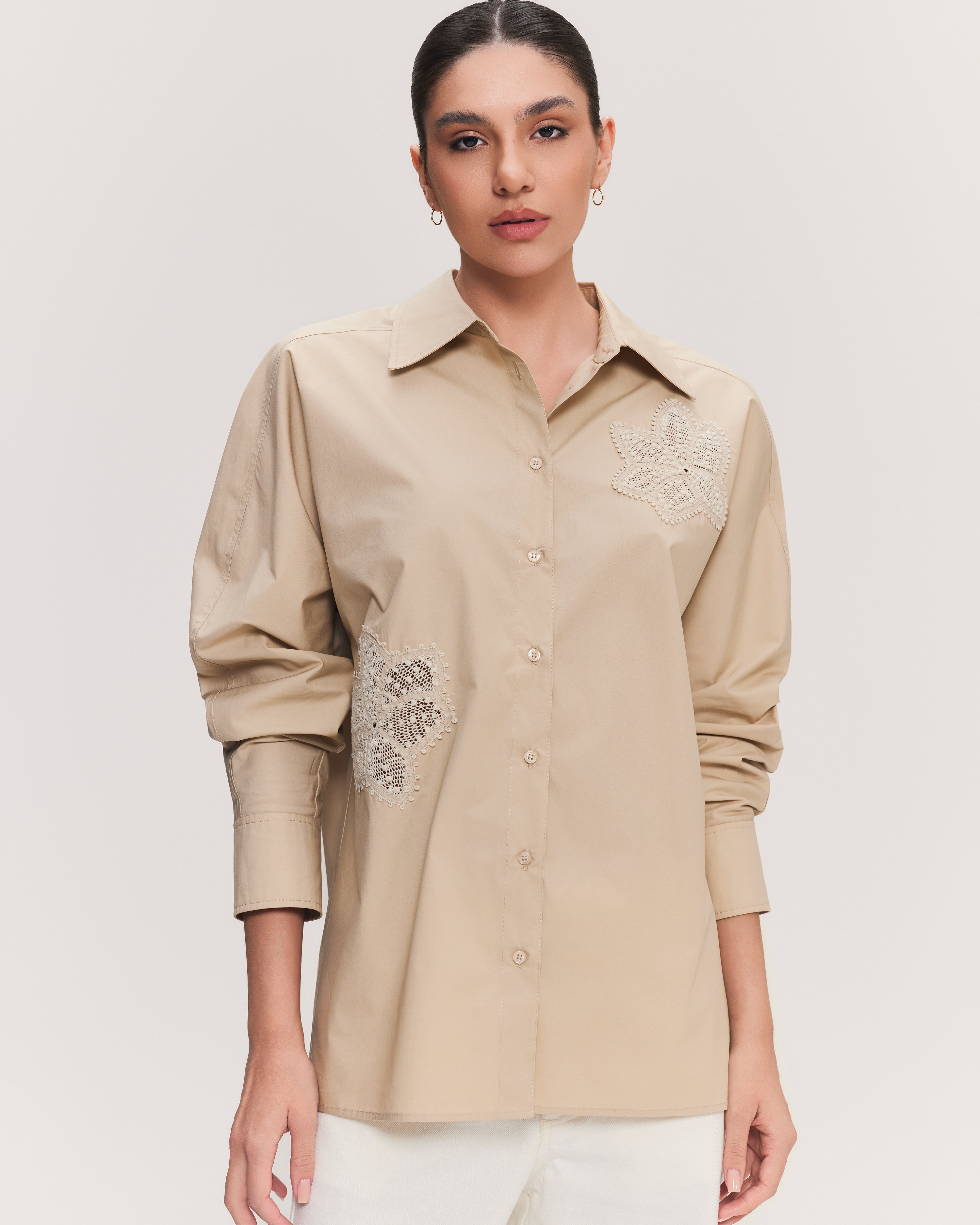 CAMISA ANTONIETA BEGE