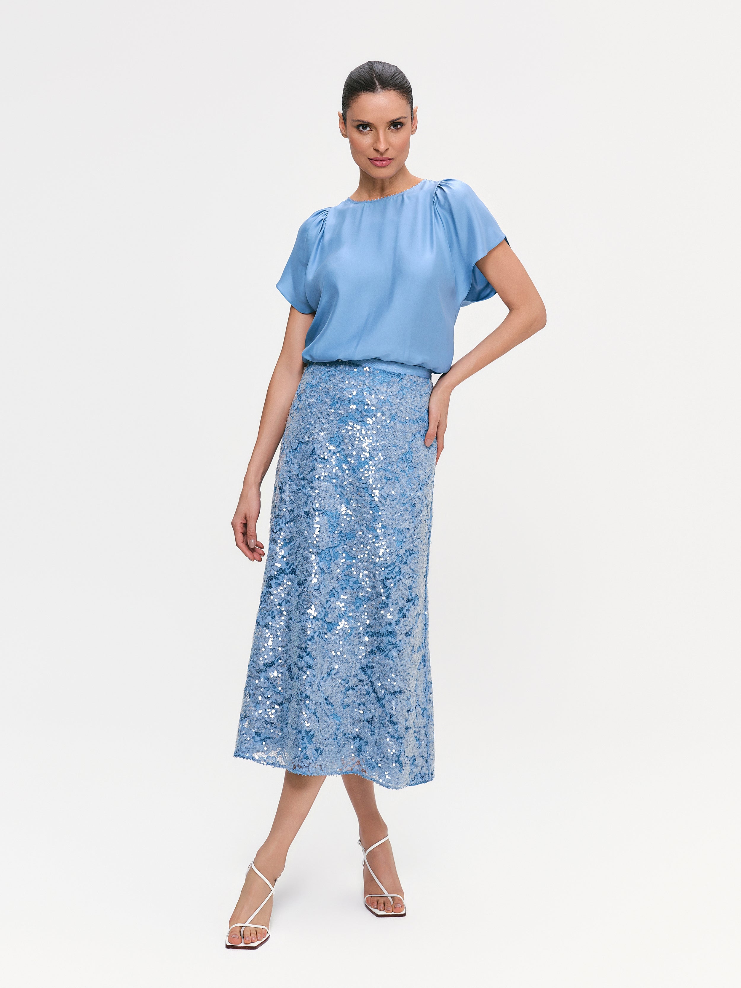 SAIA MIDI ANDY AZUL BOREAL
