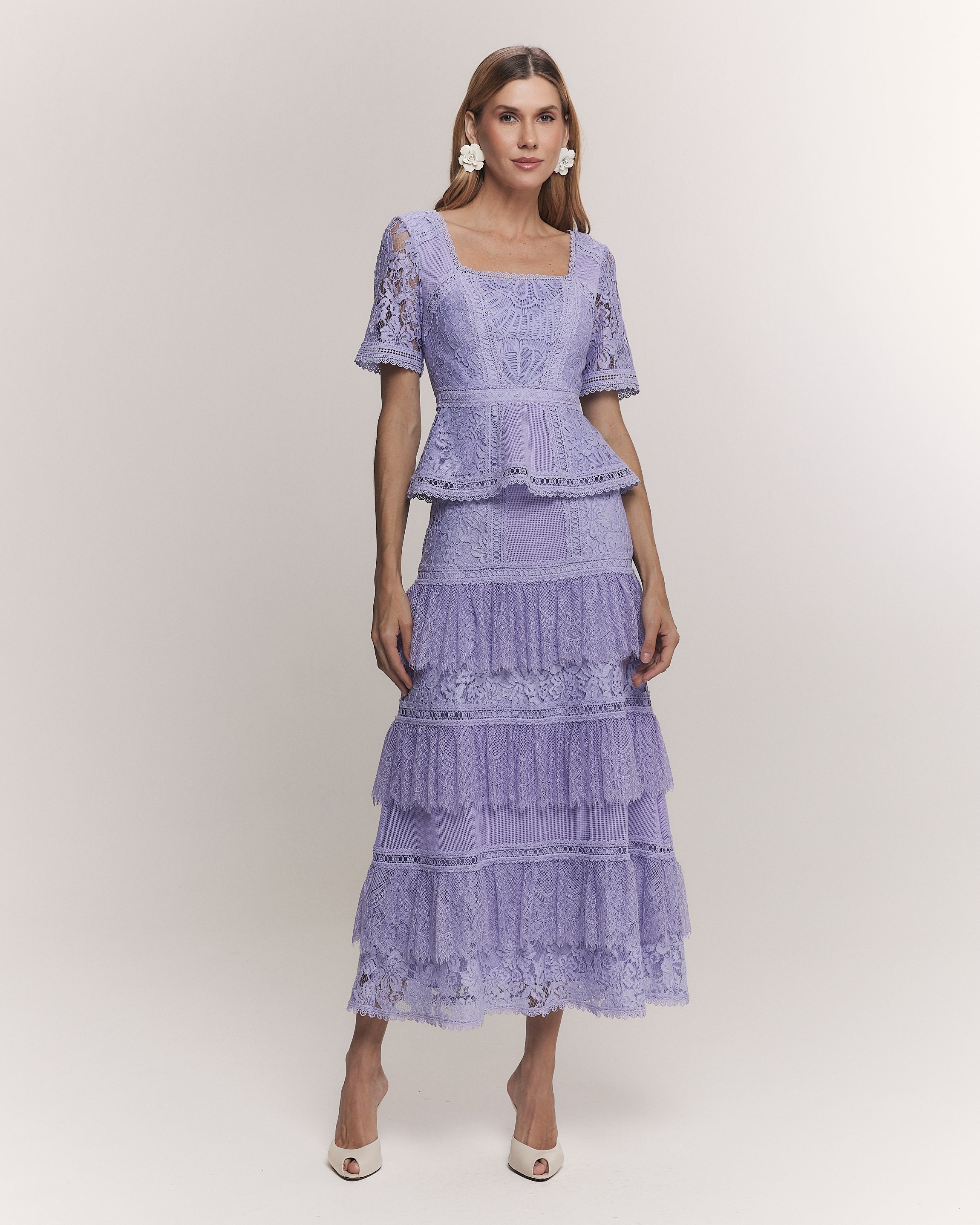 SAIA MIDI SOPHIA LILAS VERBENA