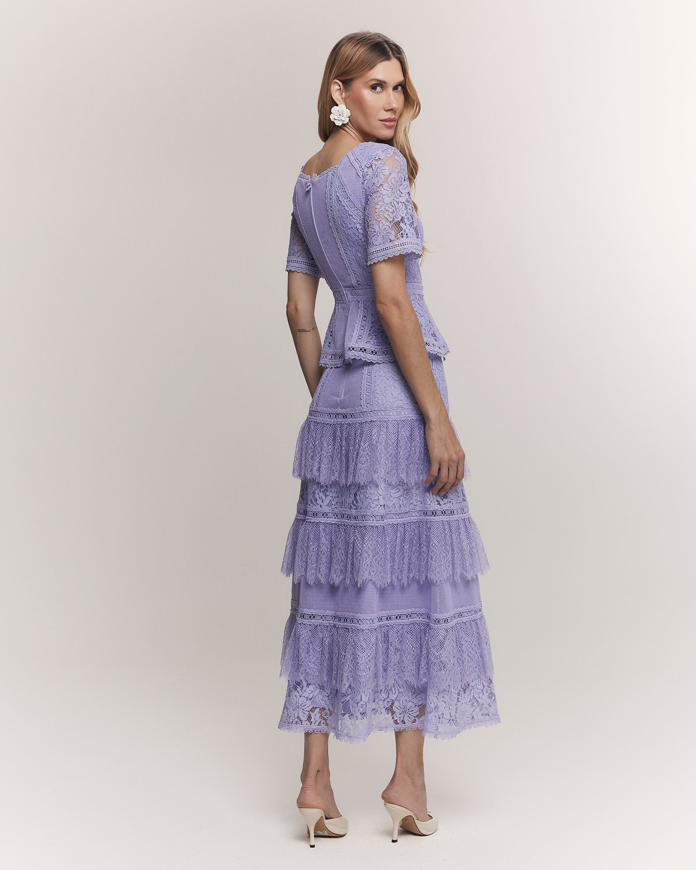 SAIA MIDI SOPHIA LILAS VERBENA