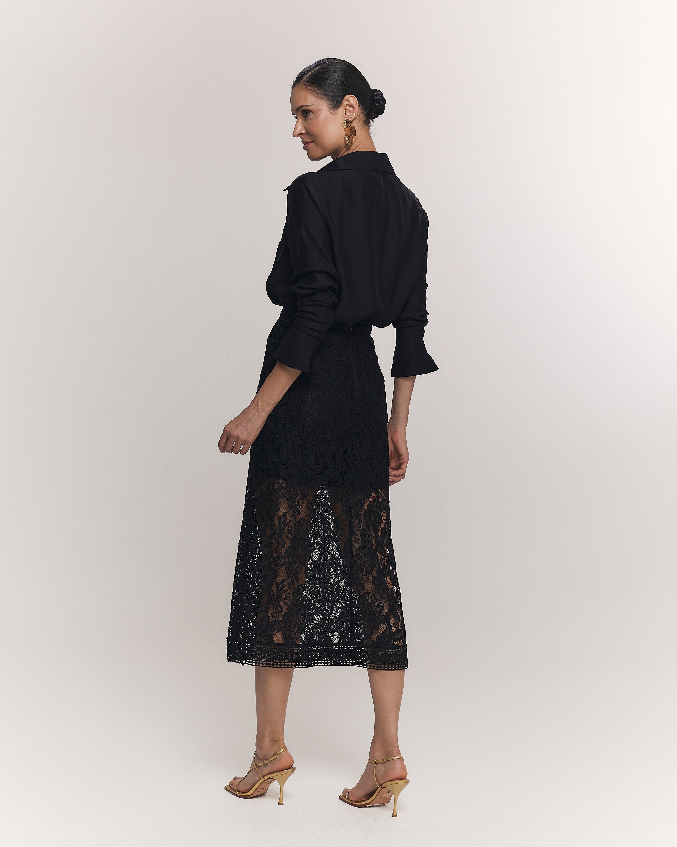 SAIA MIDI CLARA PRETO