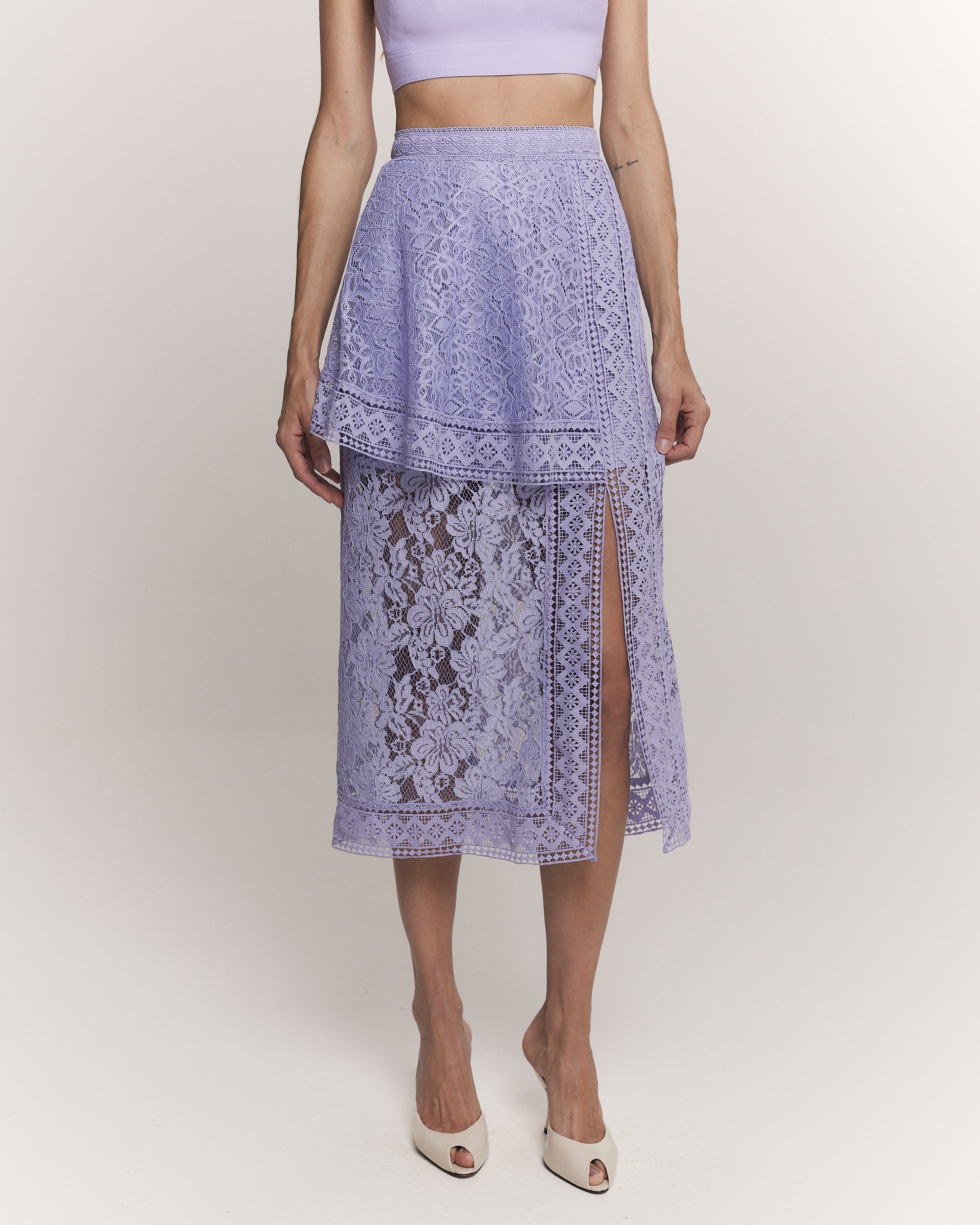 SAIA MIDI CLARA LILAS VERBENA