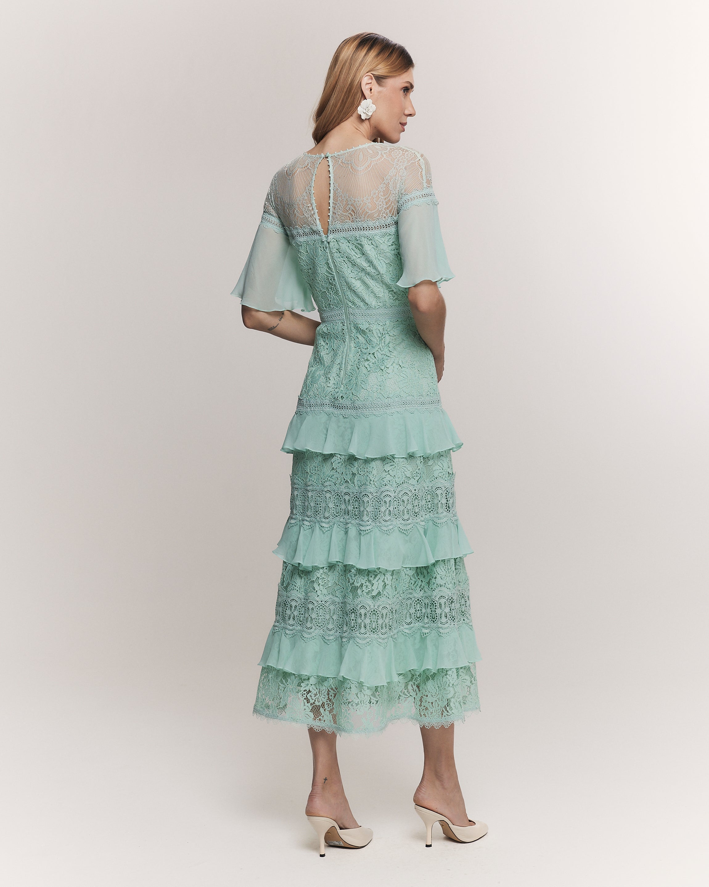 VESTIDO MIDI MARGOT VERDE AMALFI