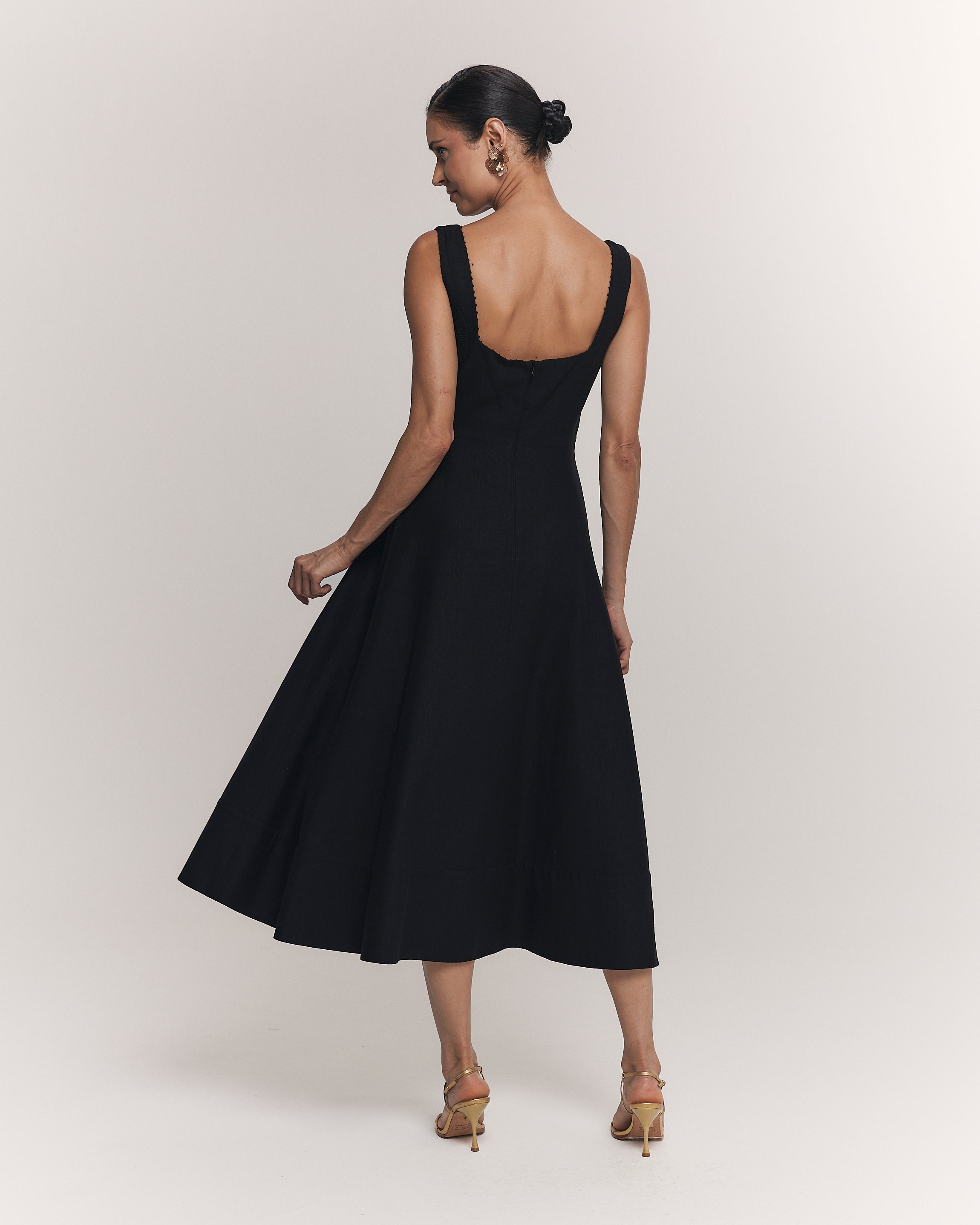 VESTIDO MIDI JOANA PRETO